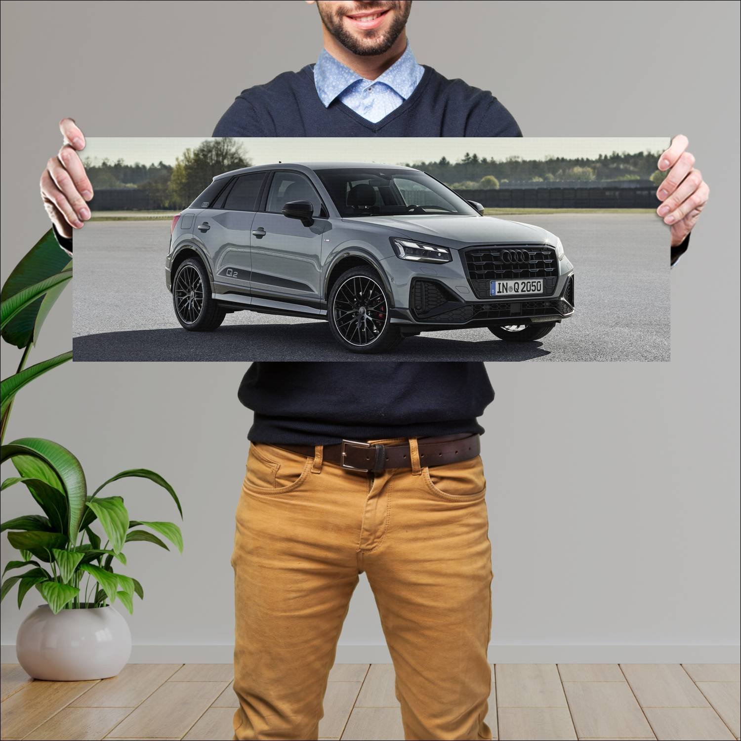 Cuadro grande 30x80cm 2020 audi q2 edition one 100 655 Audi