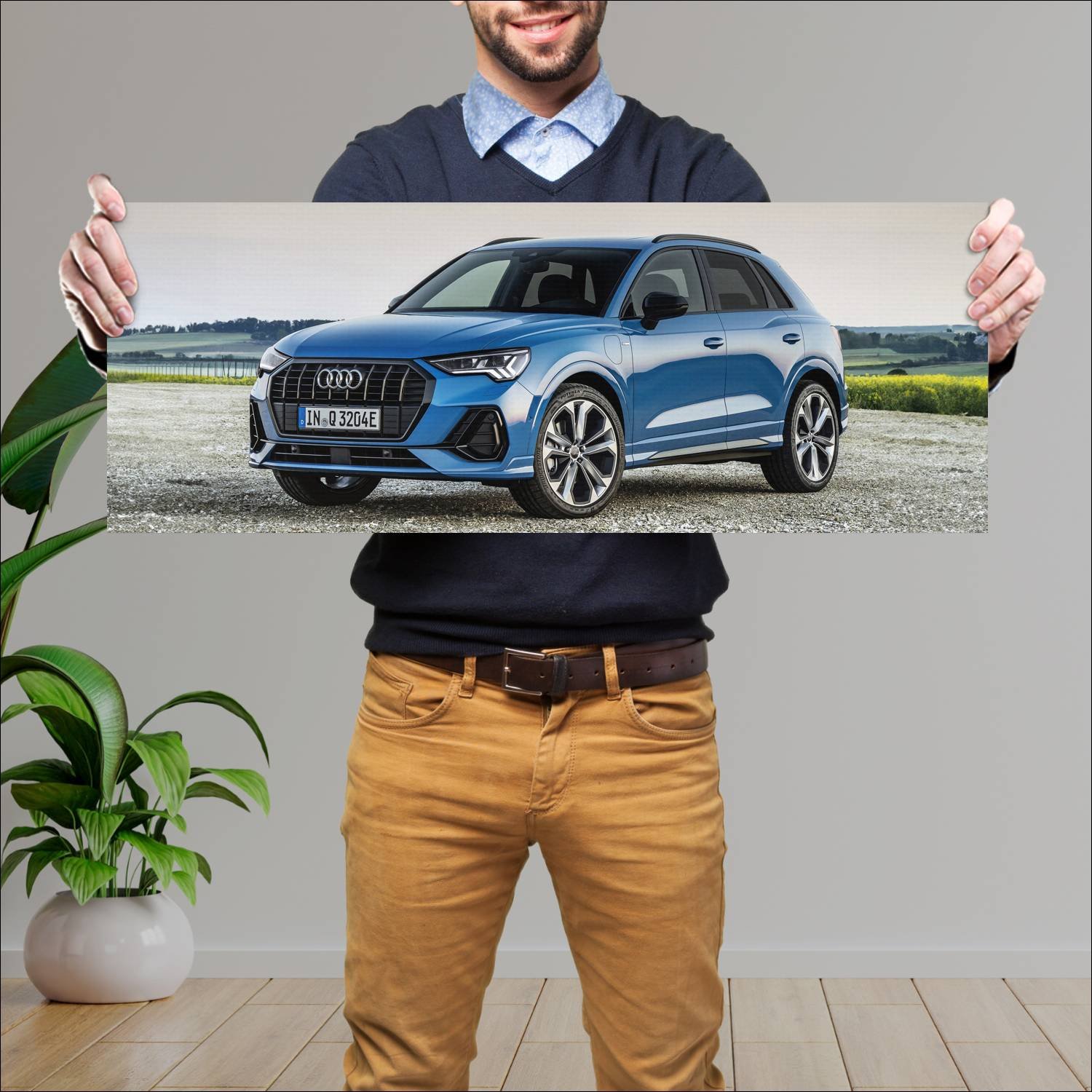 Cuadro grande 30x80cm 2020 audi q3 plug in hybrid 658 Audi