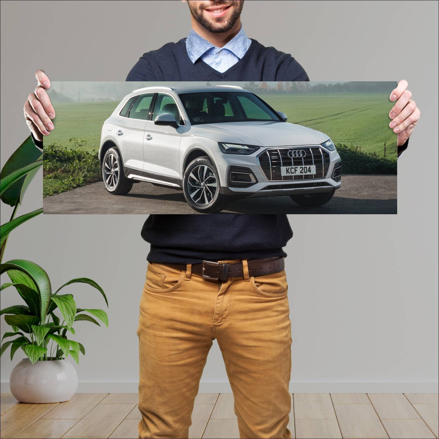Cuadro grande 30x80cm 2020 audi q5 uk auto 670 Audi