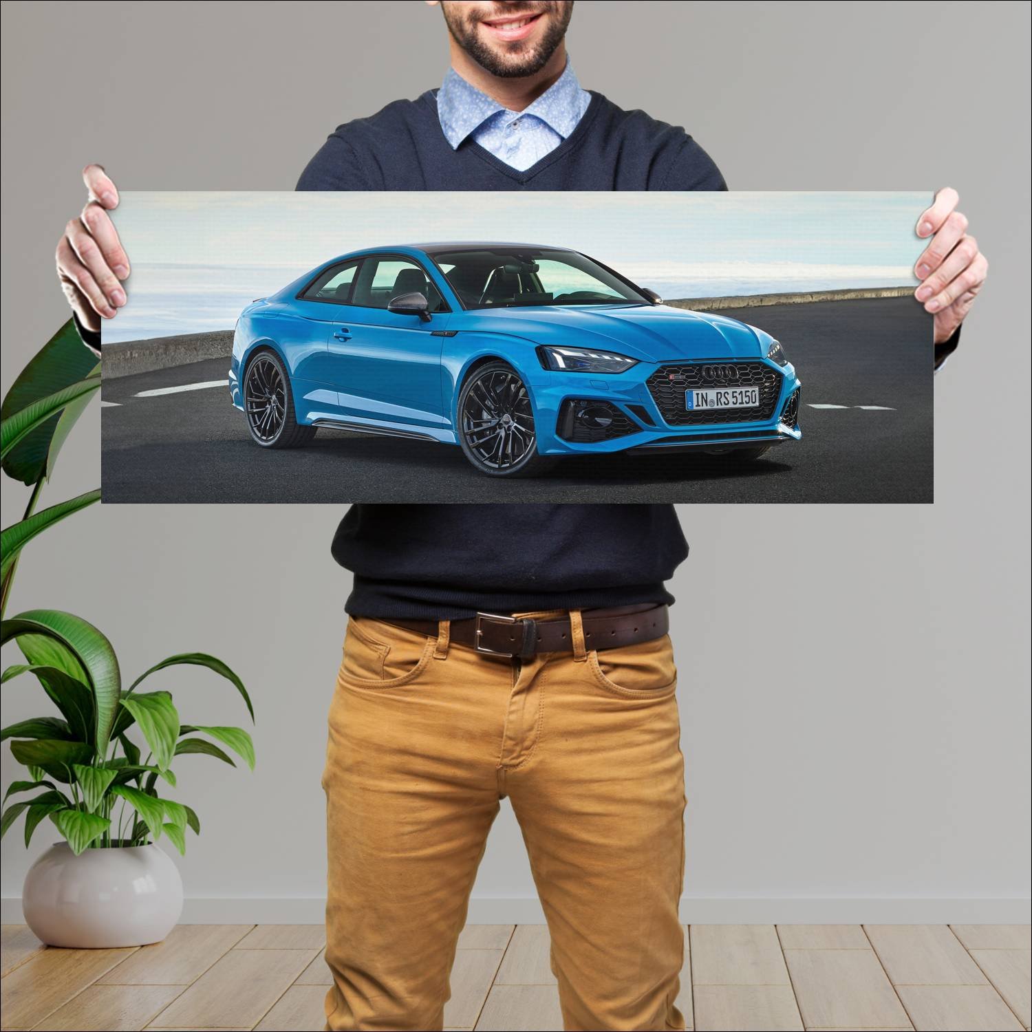 Cuadro grande 30x80cm 2020 audi rs 5 coupe auto 693 Audi
