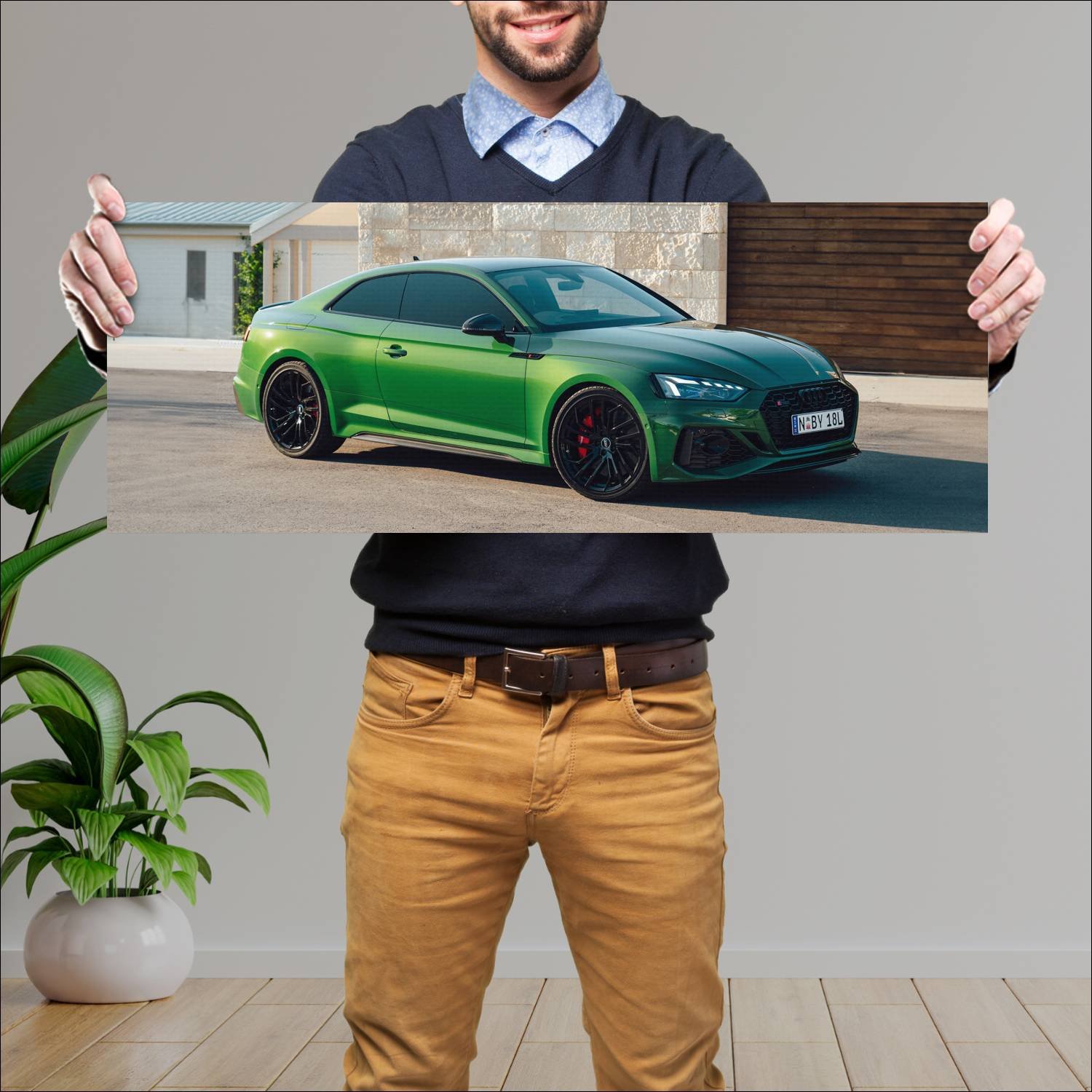 Cuadro grande 30x80cm 2020 audi rs 5 coupe au Audi