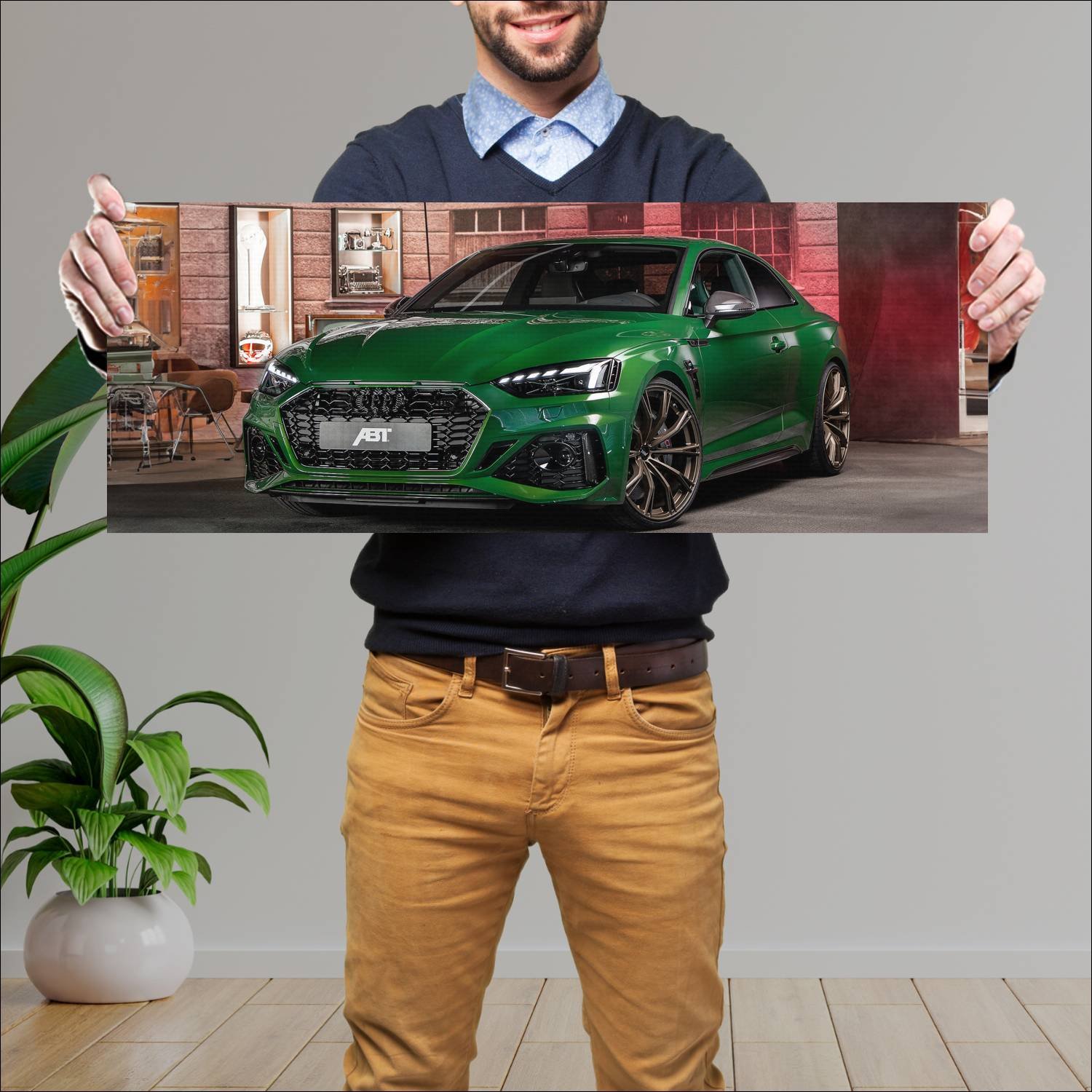 Cuadro grande 30x80cm 2020 audi rs 5 coupe by abt 695 Audi