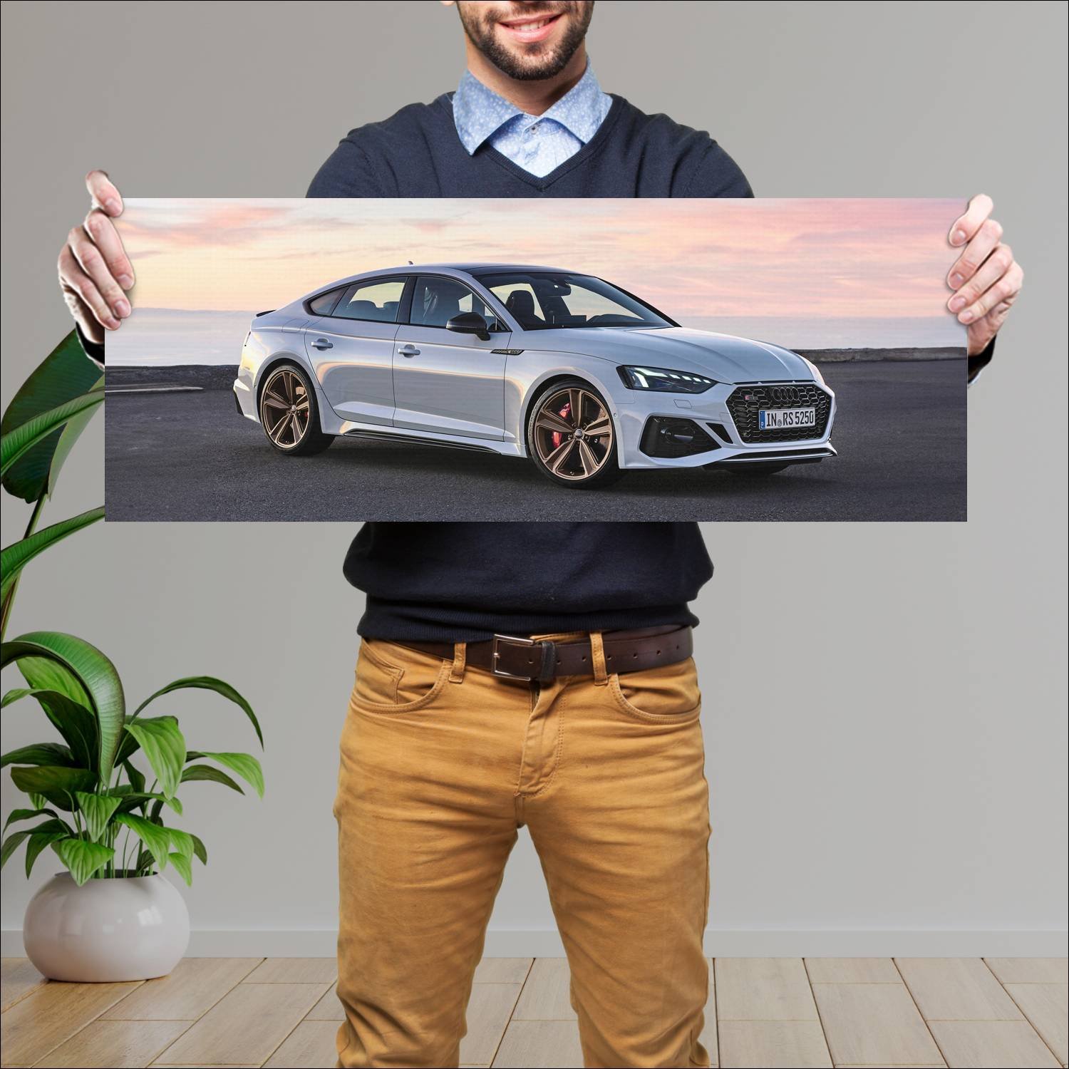 Cuadro grande 30x80cm 2020 audi rs 5 sportback 970 696 Audi