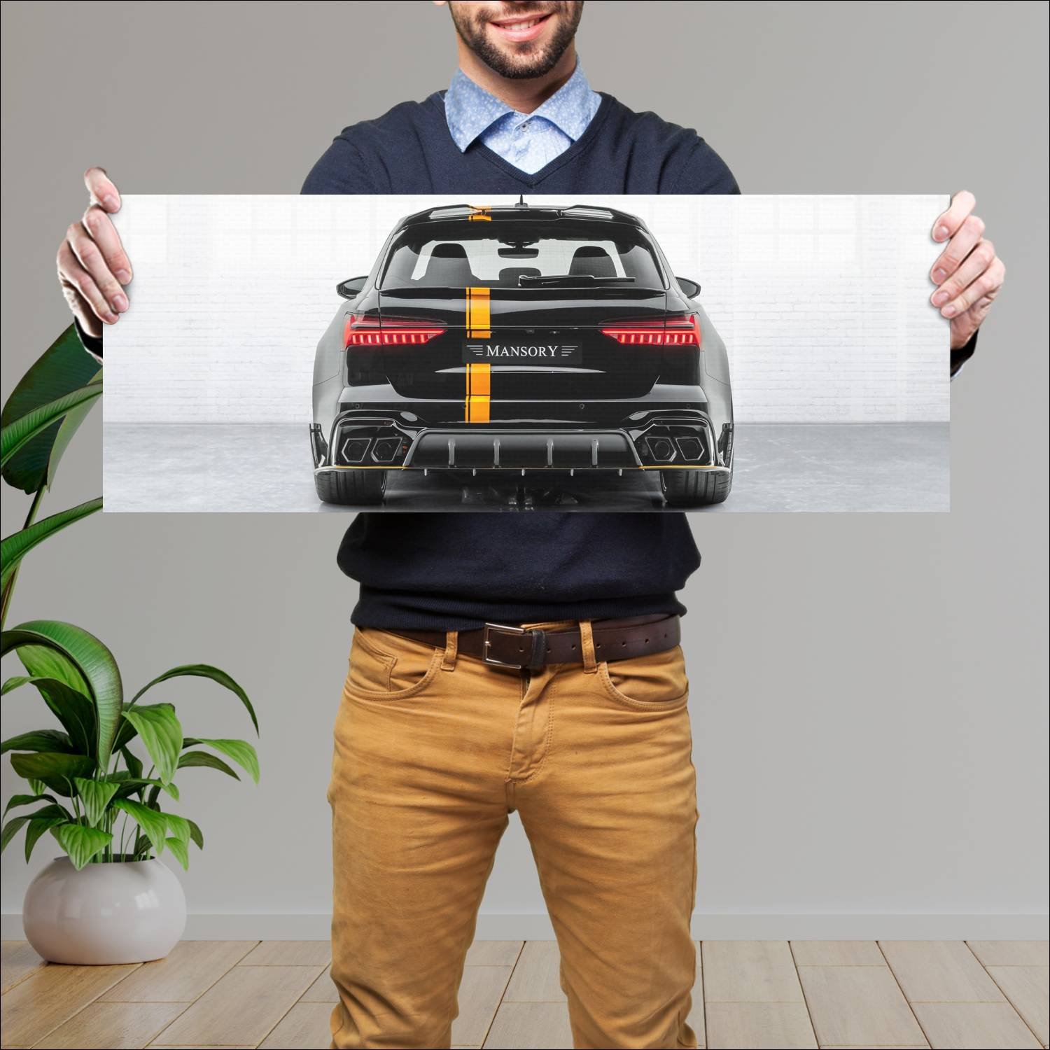 Cuadro grande 30x80cm 2020 audi rs 6 avant by mans 705 Audi