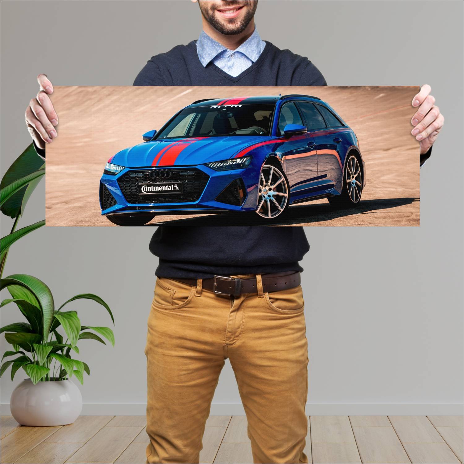 Cuadro grande 30x80cm 2020 audi rs 6 avant by mtm 706 Audi