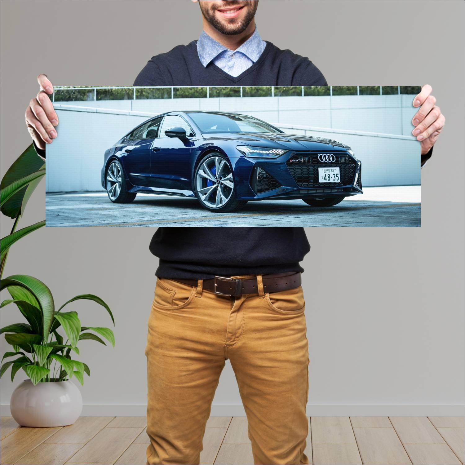 Cuadro grande 30x80cm 2020 audi rs 7 sportback jp 713 Audi