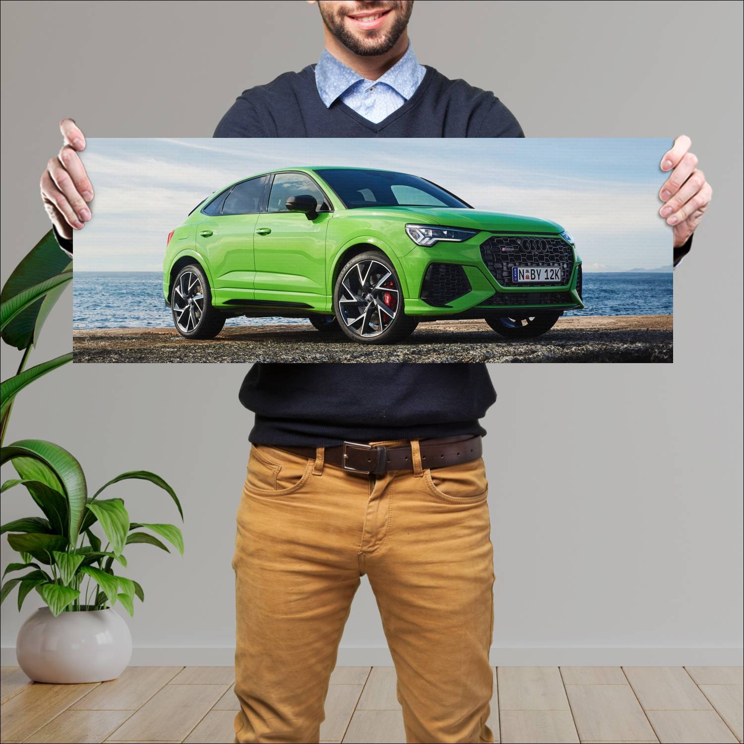 Cuadro grande 30x80cm 2020 audi rs q3 sportback au 718 Audi