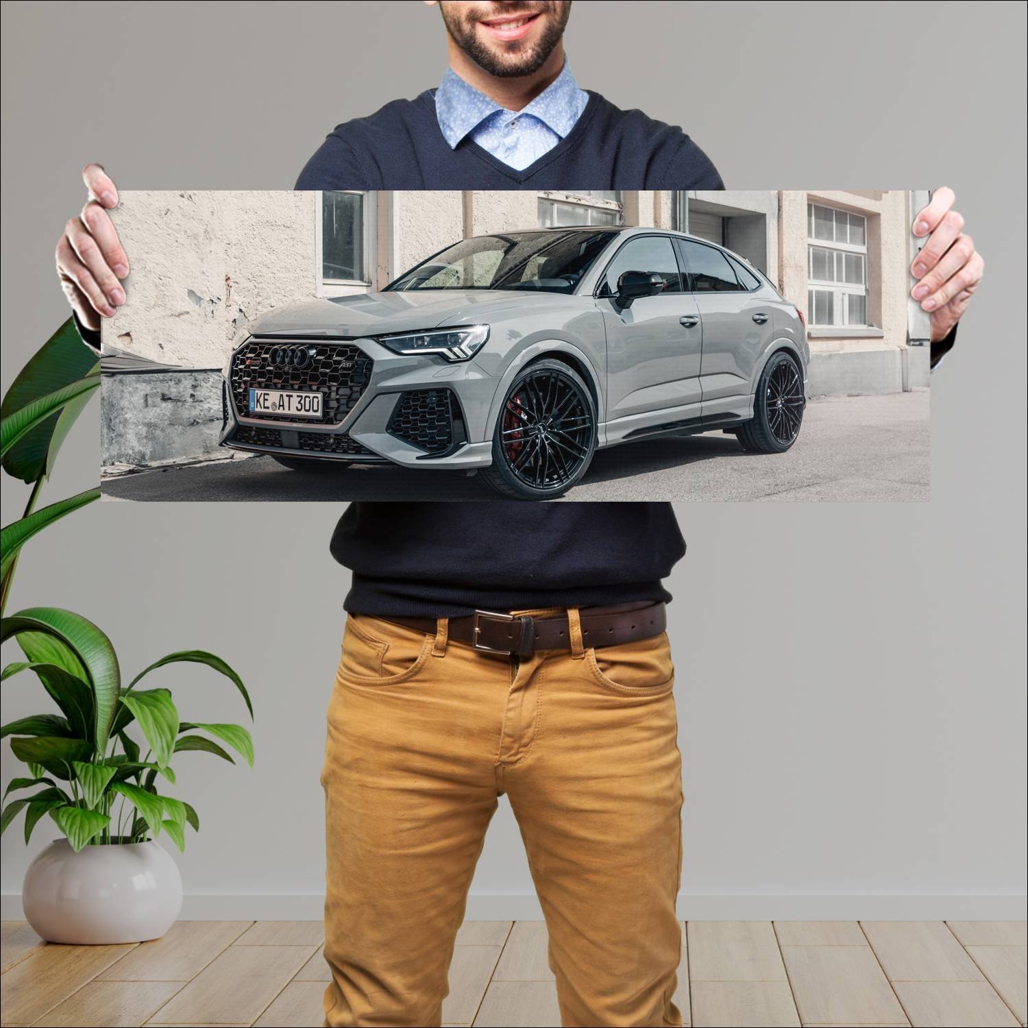 Cuadro grande 30x80cm 2020 audi rs q3 sportback by 719 Audi