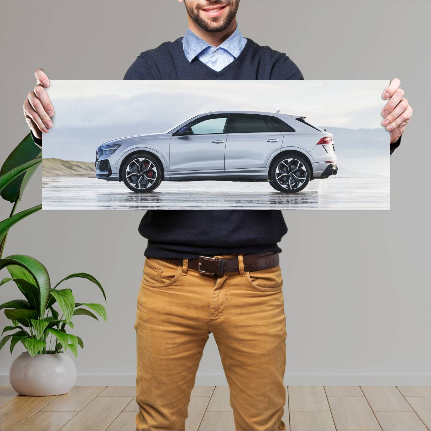 Cuadro grande 30x80cm 2020 audi rs q8 uk auto 724 Audi