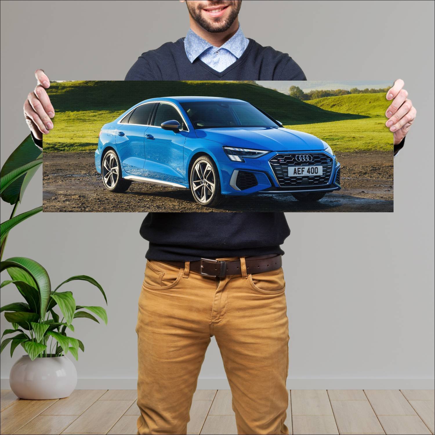Cuadro grande 30x80cm 2020 audi s3 saloon uk auto 726 Audi