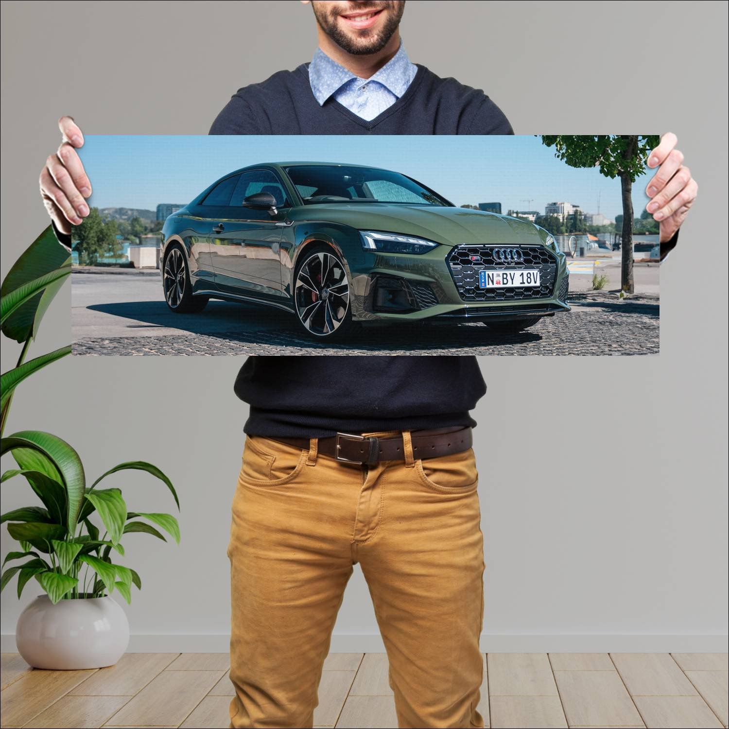 Cuadro grande 30x80cm 2020 audi s5 coupe au auto 739 Audi