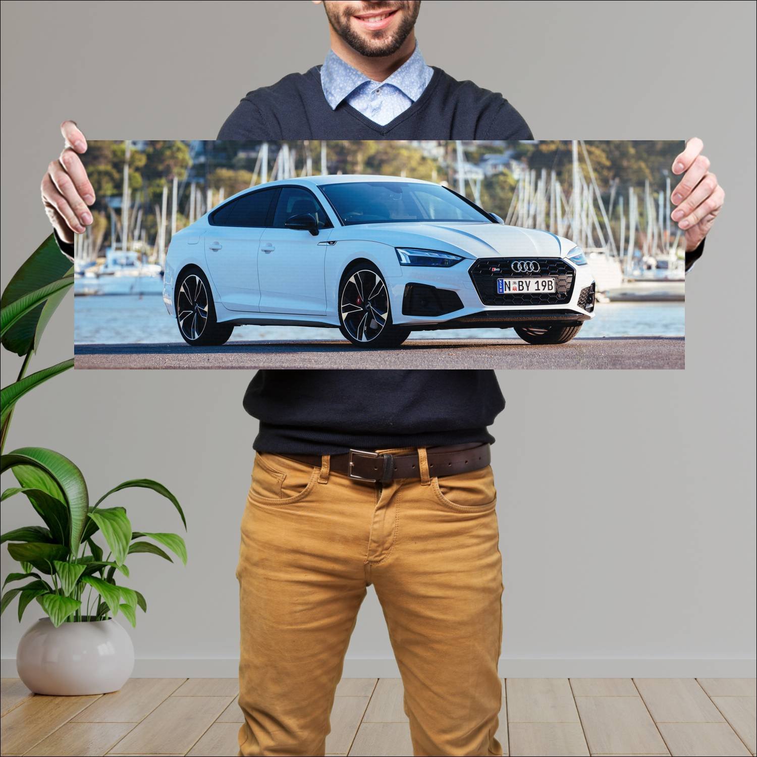 Cuadro grande 30x80cm 2020 audi s5 sportback au 10 743 Audi