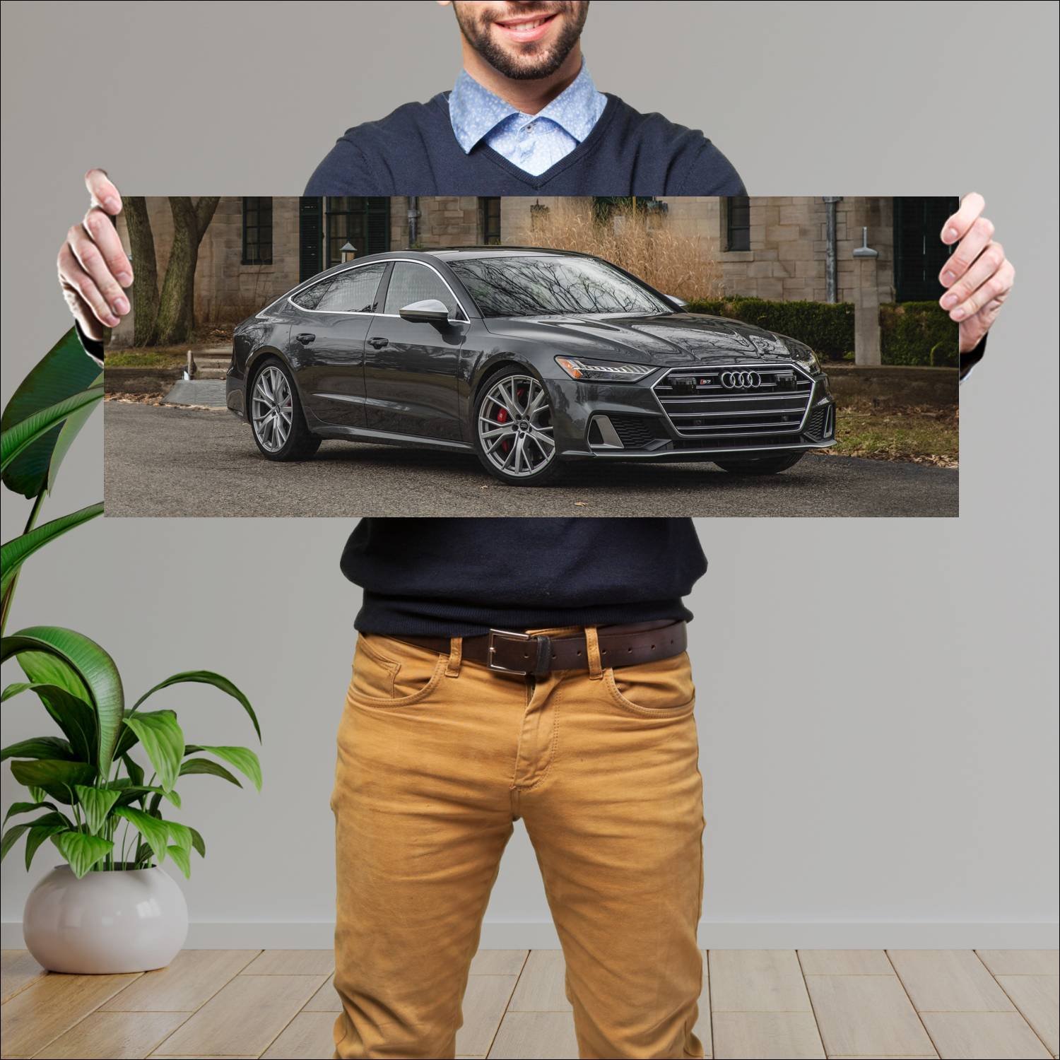 Cuadro grande 30x80cm 2020 audi s7 sportback us 98 748 Audi