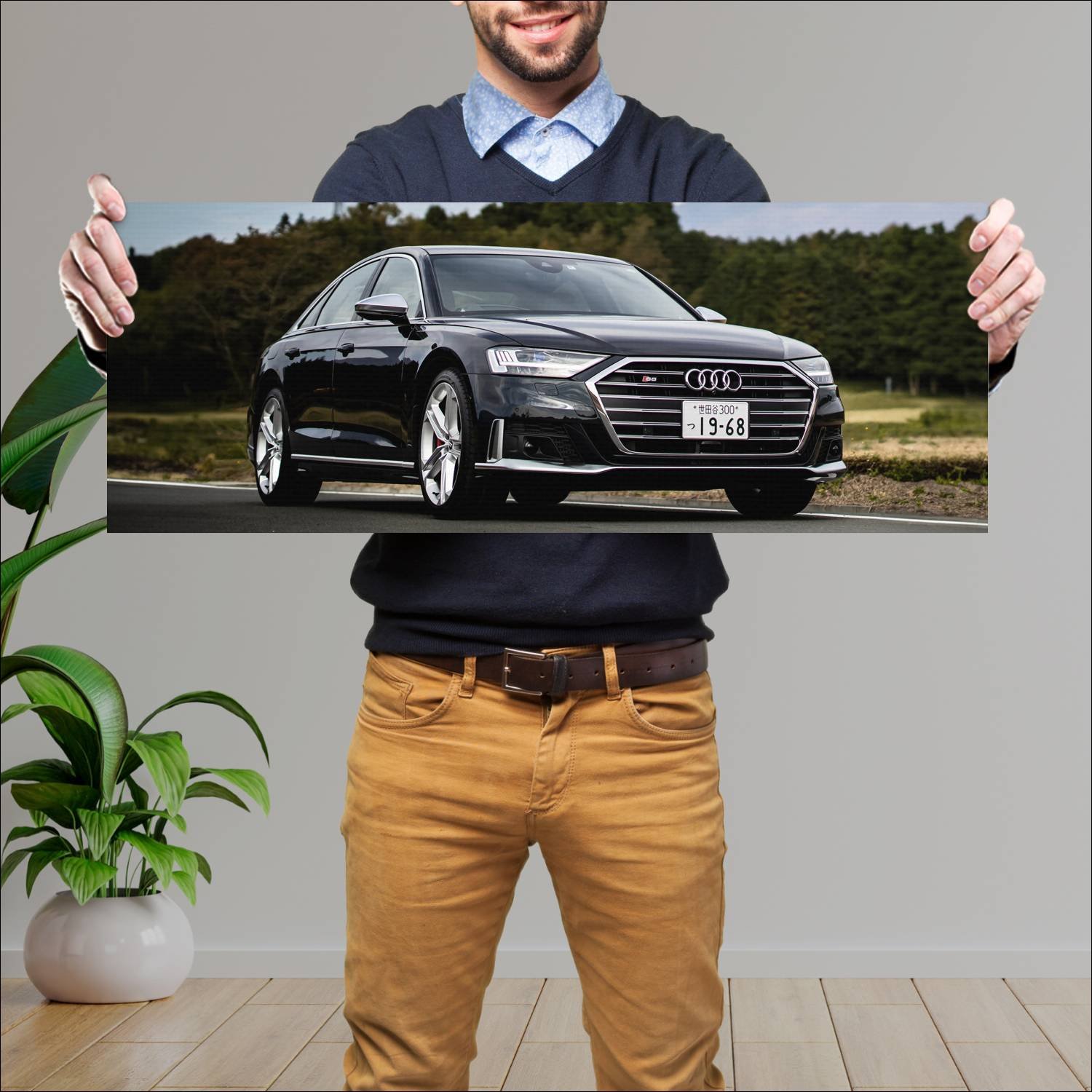 Cuadro grande 30x80cm 2020 audi s8 jp auto 751 Audi