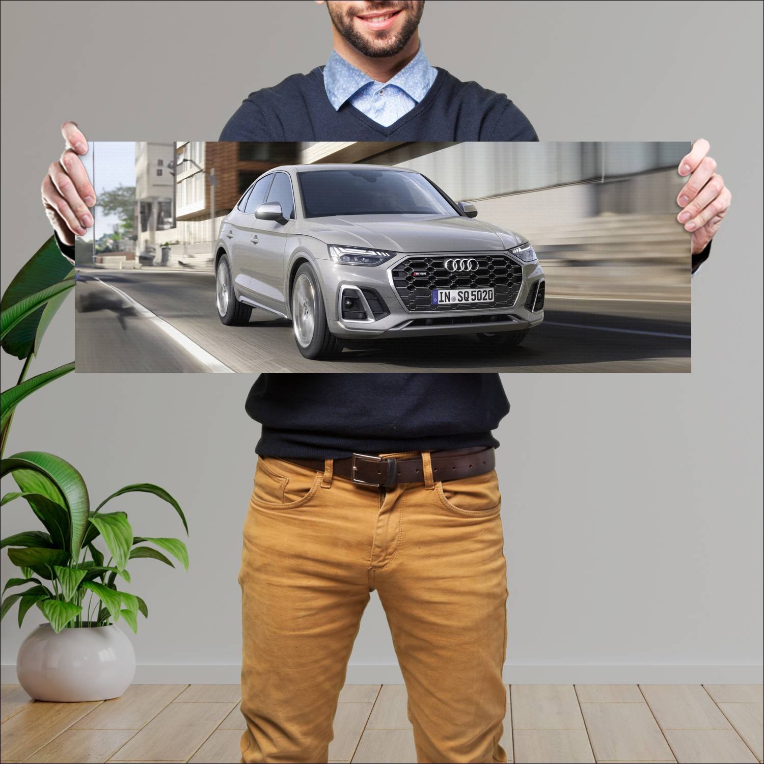 Cuadro grande 30x80cm 2020 audi sq5 sportback Audi