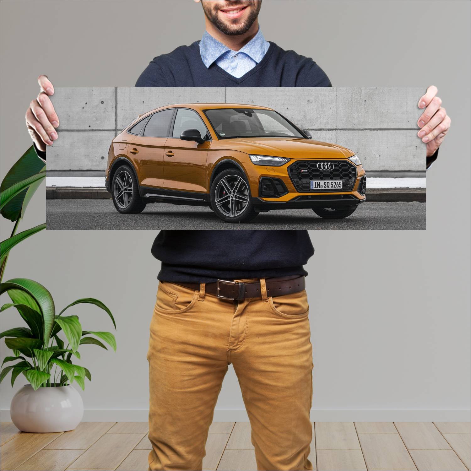 Cuadro grande 30x80cm 2020 audi sq5 sportback Audi