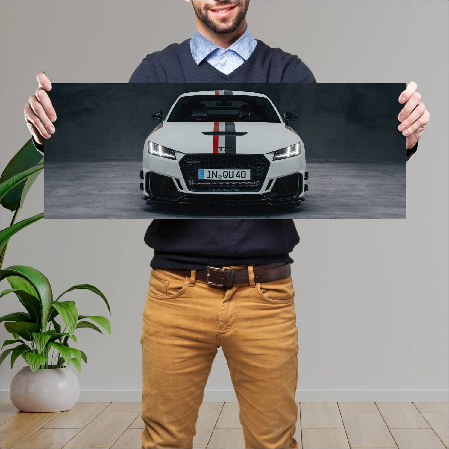 Cuadro grande 30x80cm 2020 audi tt rs coupe 40 yea 763 Audi