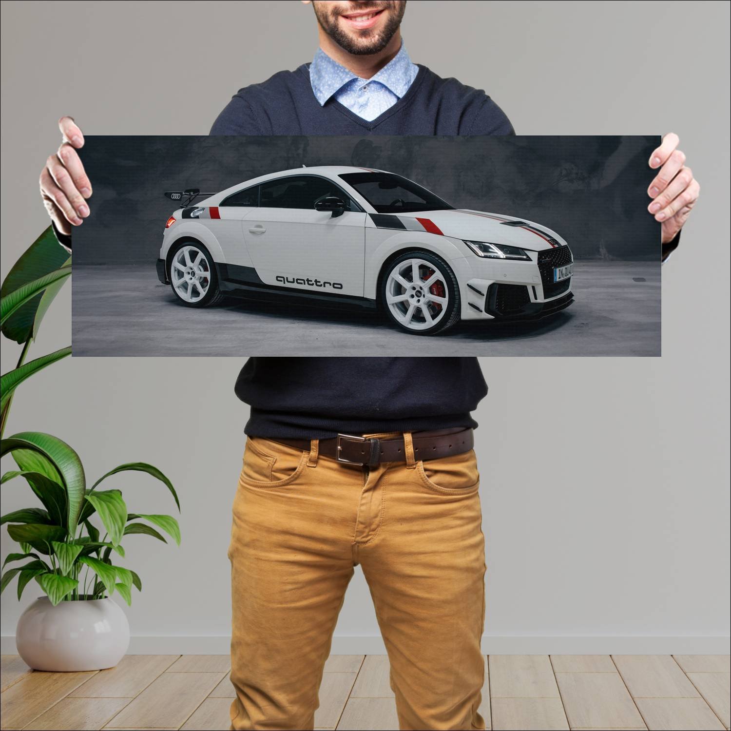 Cuadro grande 30x80cm 2020 audi tt rs coupe 40 yea 764 Audi