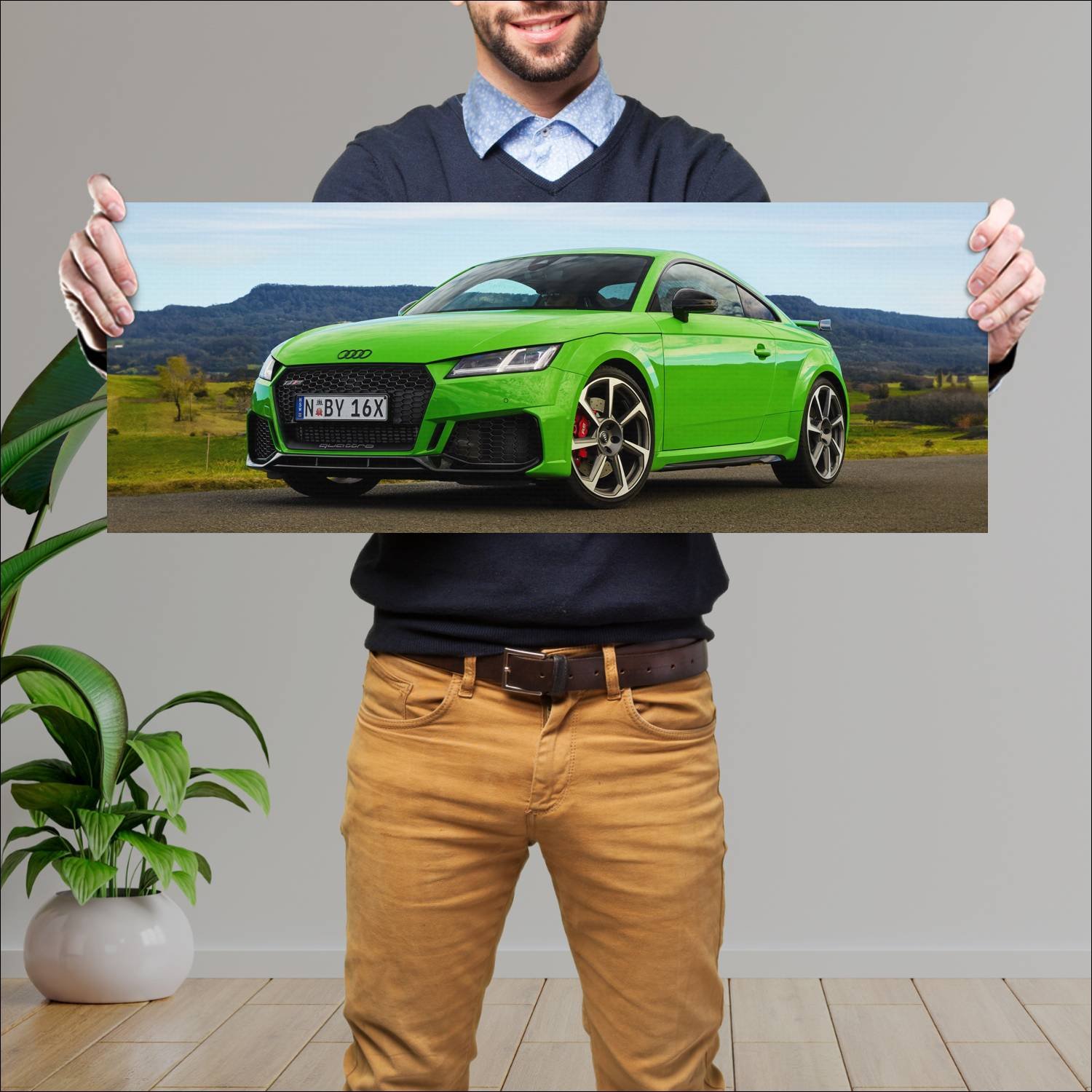Cuadro grande 30x80cm 2020 audi tt rs coupe au 100 765 Audi