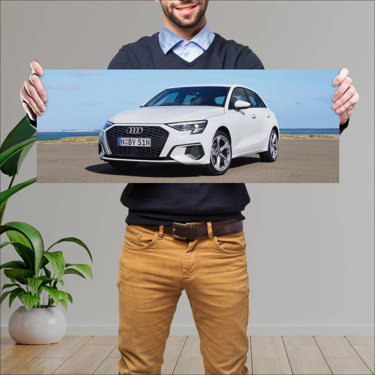 Cuadro grande 30x80cm 2022 audi a3 sportback au 10 863 Audi