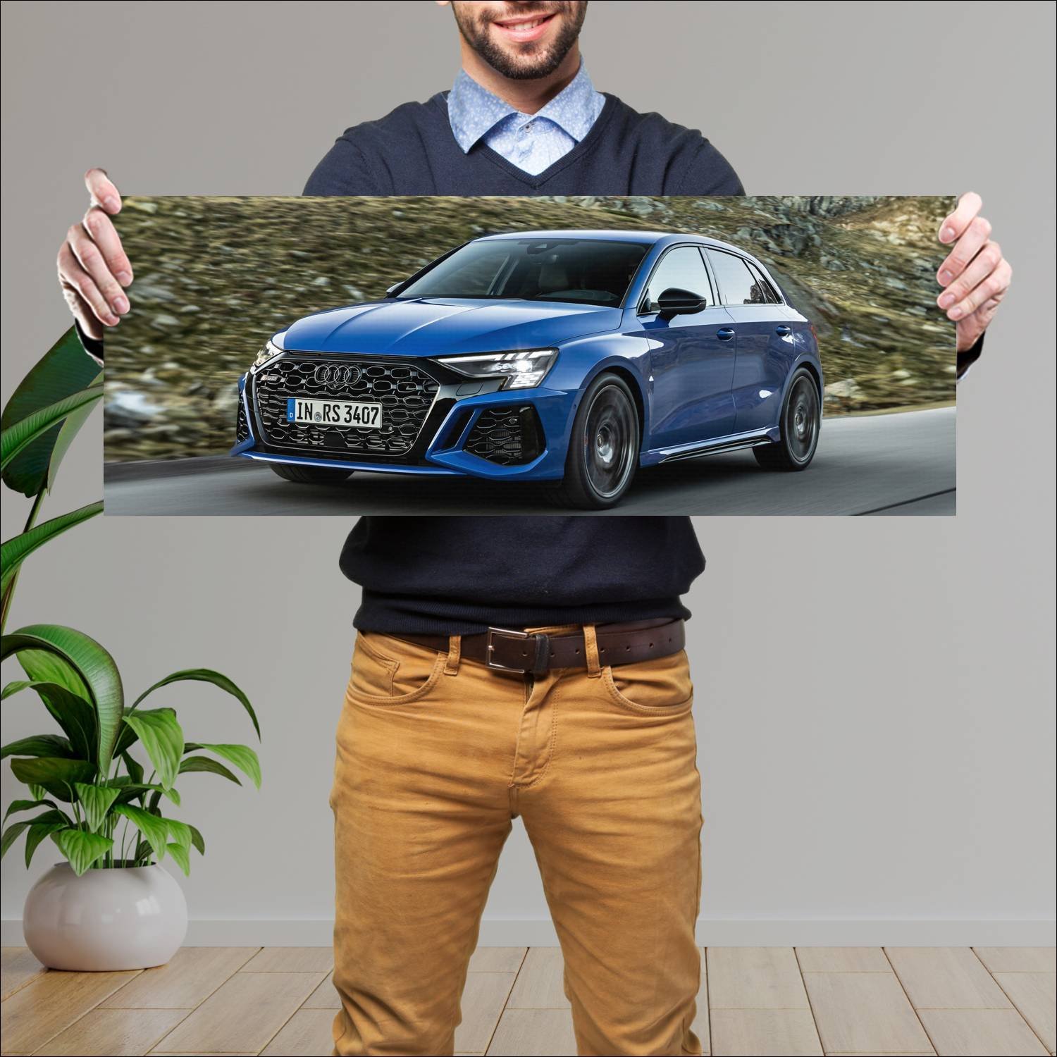 Cuadro grande 30x80cm 2022 audi rs 3 sportback per 893 Audi