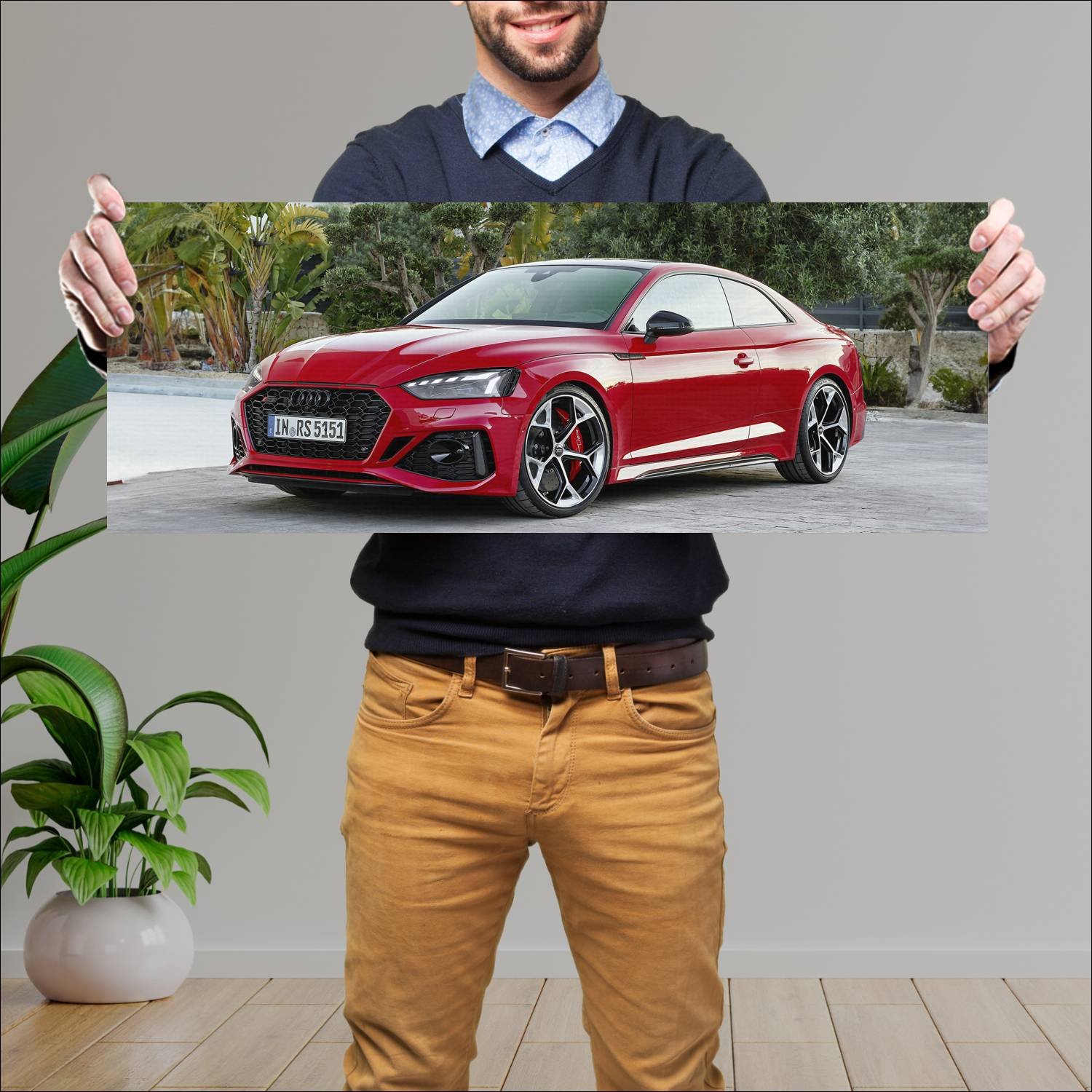 Cuadro grande 30x80cm 2022 audi rs 5 coupe competi 896 Audi