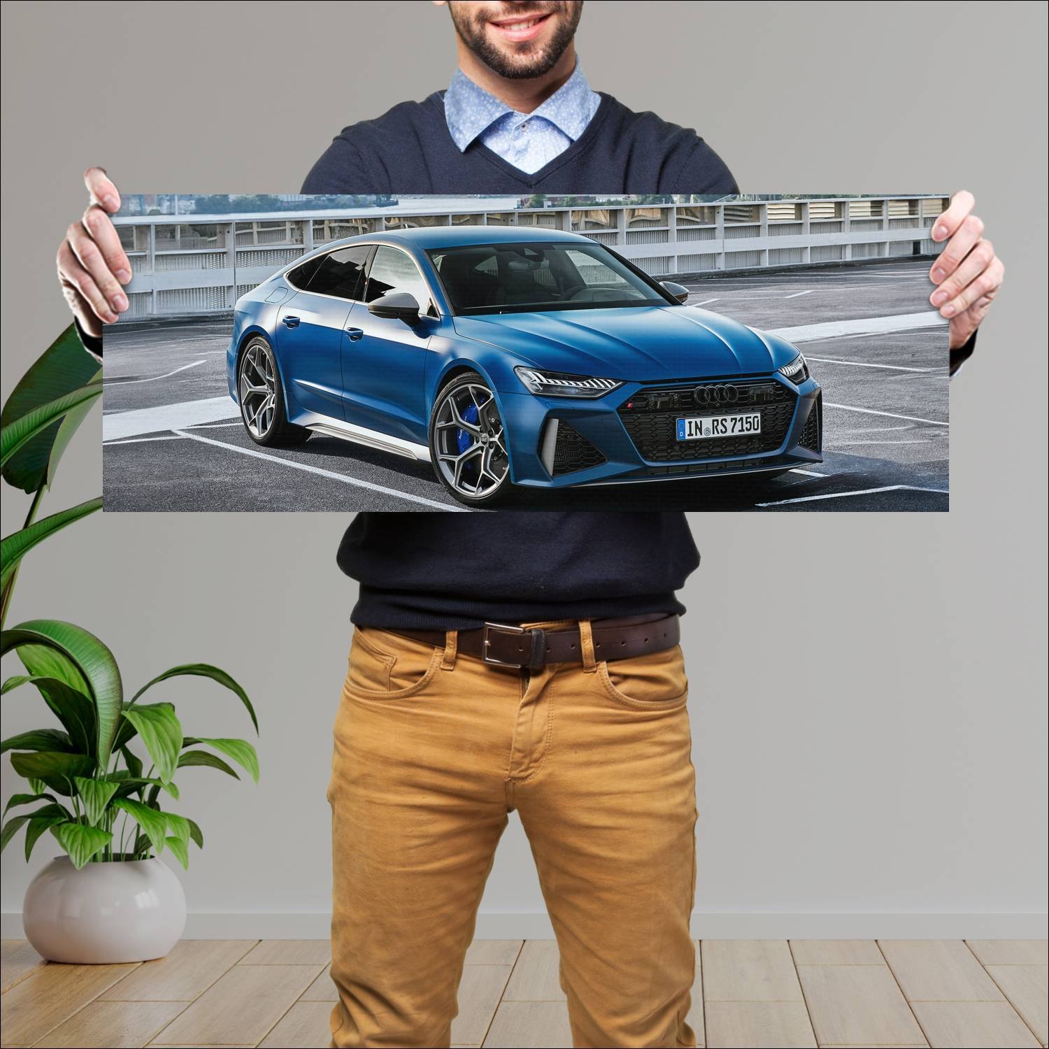 Cuadro grande 30x80cm 2022 audi rs 7 sportback per 900 Audi