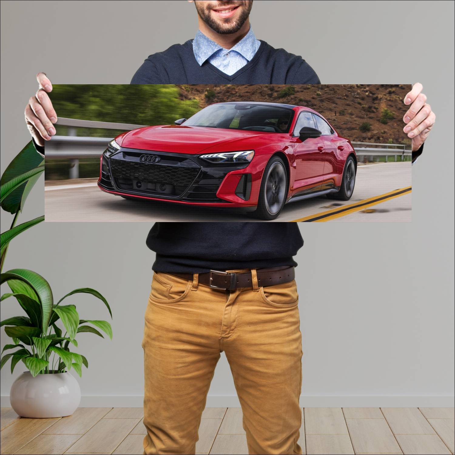 Cuadro grande 30x80cm 2022 audi rs e tron gt us 10 901 Audi