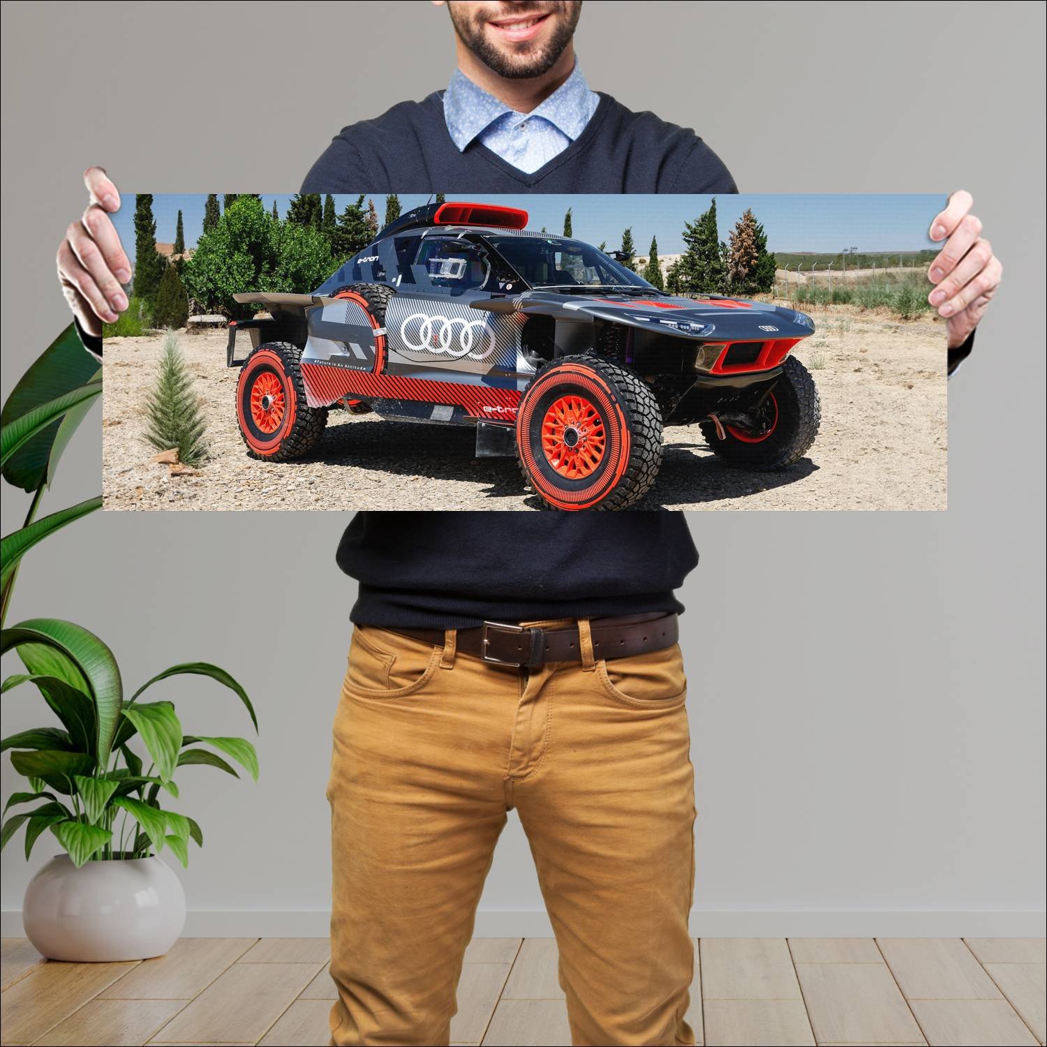 Cuadro grande 30x80cm 2022 audi rs q e tron e2 116 903 Audi