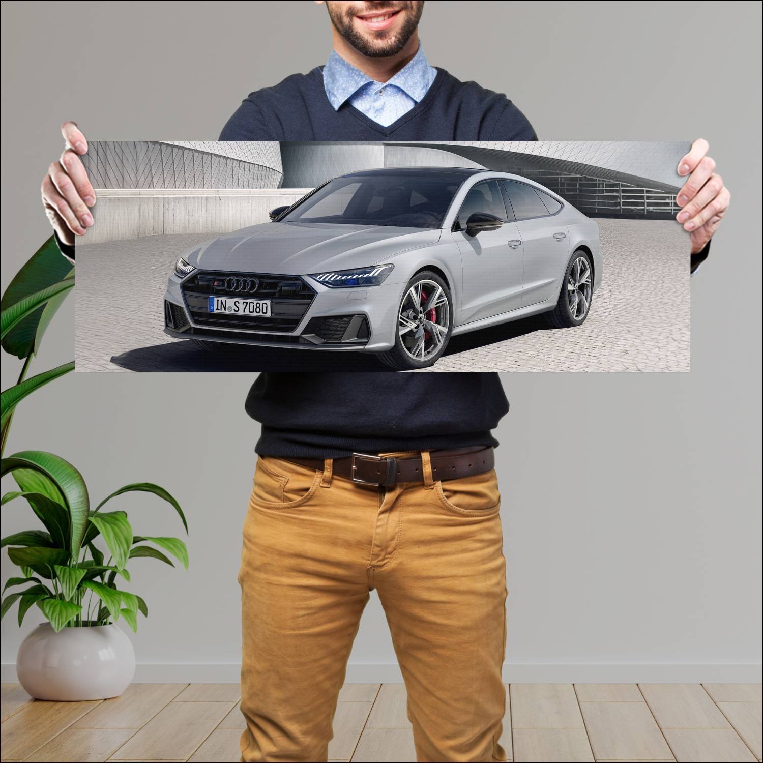 Cuadro grande 30x80cm 2022 audi s7 sportback desig 909 Audi