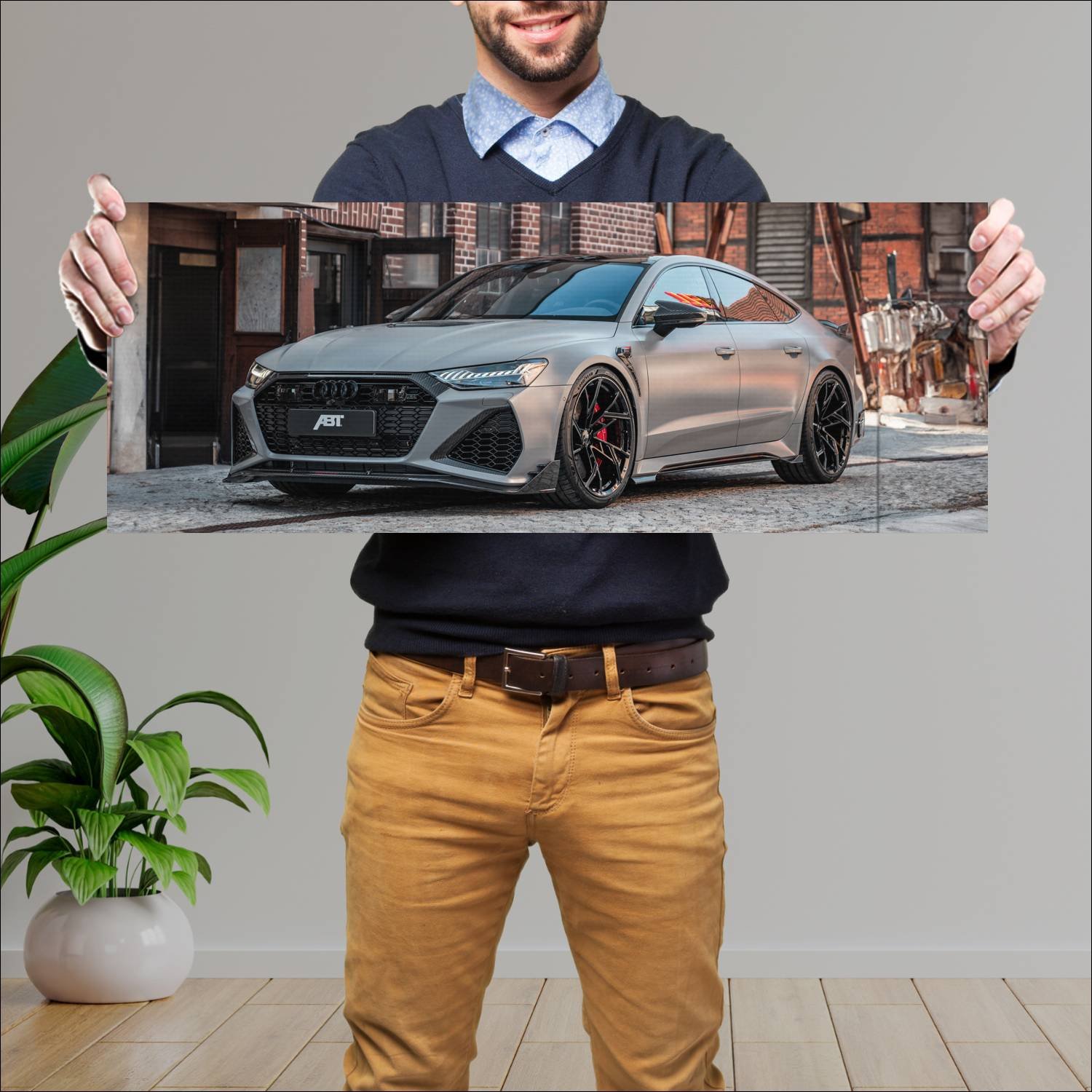 Cuadro grande 30x80cm 2023 abt rs 7 legacy edition 922 Audi