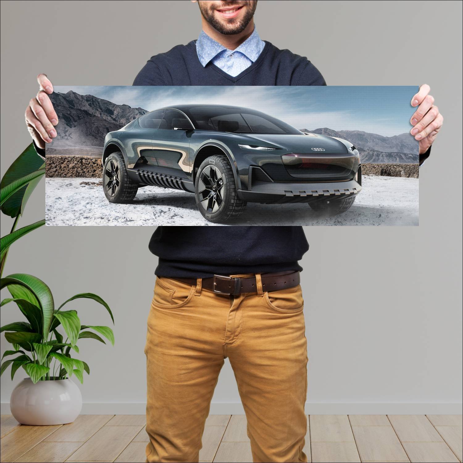 Cuadro grande 30x80cm 2023 audi activesphere conce 926 Audi