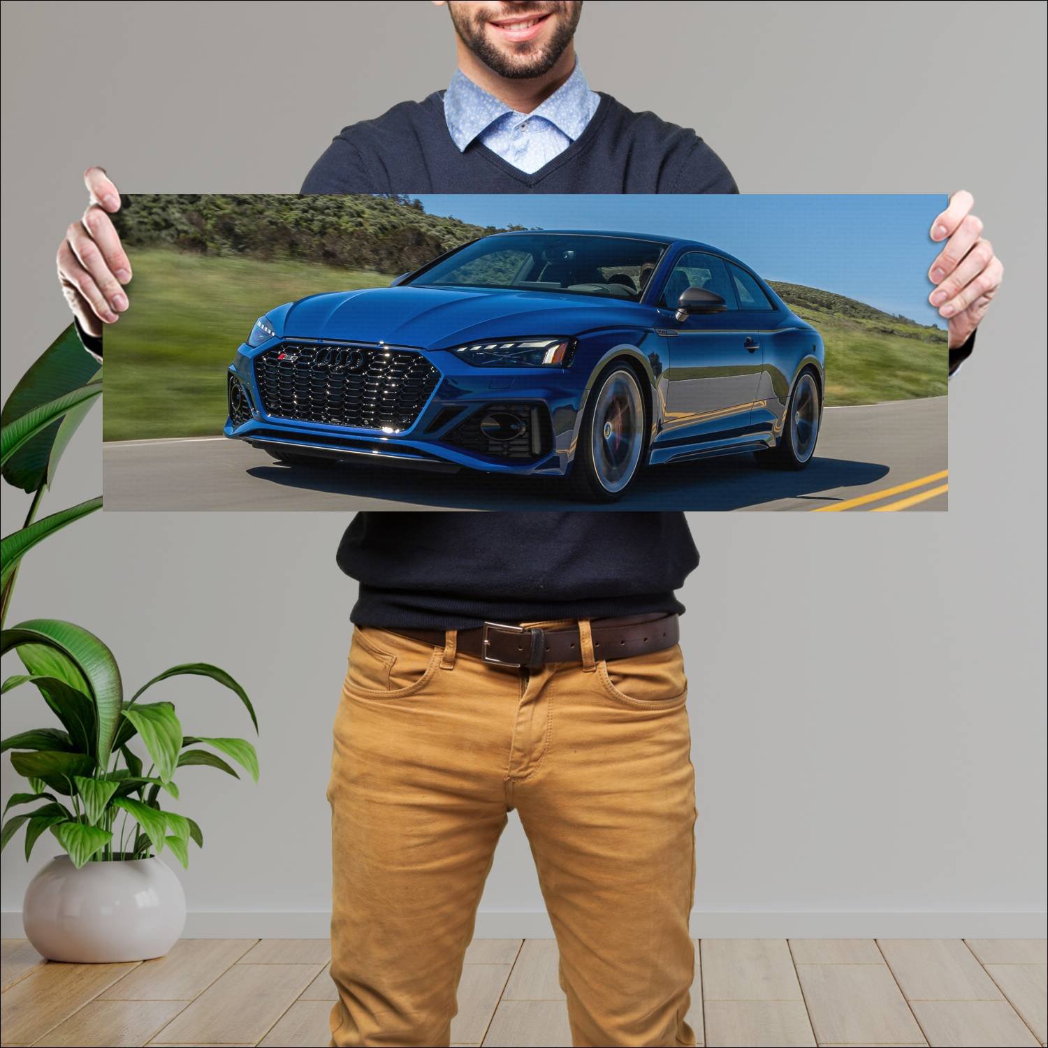 Cuadro grande 30x80cm 2023 audi rs 5 coupe competi 943 Audi