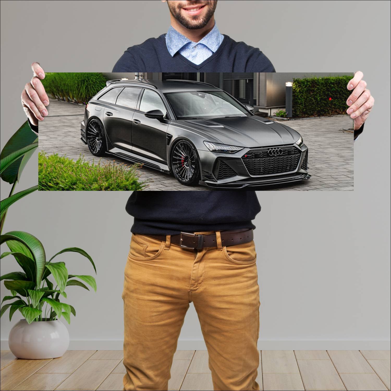 Cuadro grande 30x80cm 2023 audi rs 6 avant pd6rs 1 945 Audi