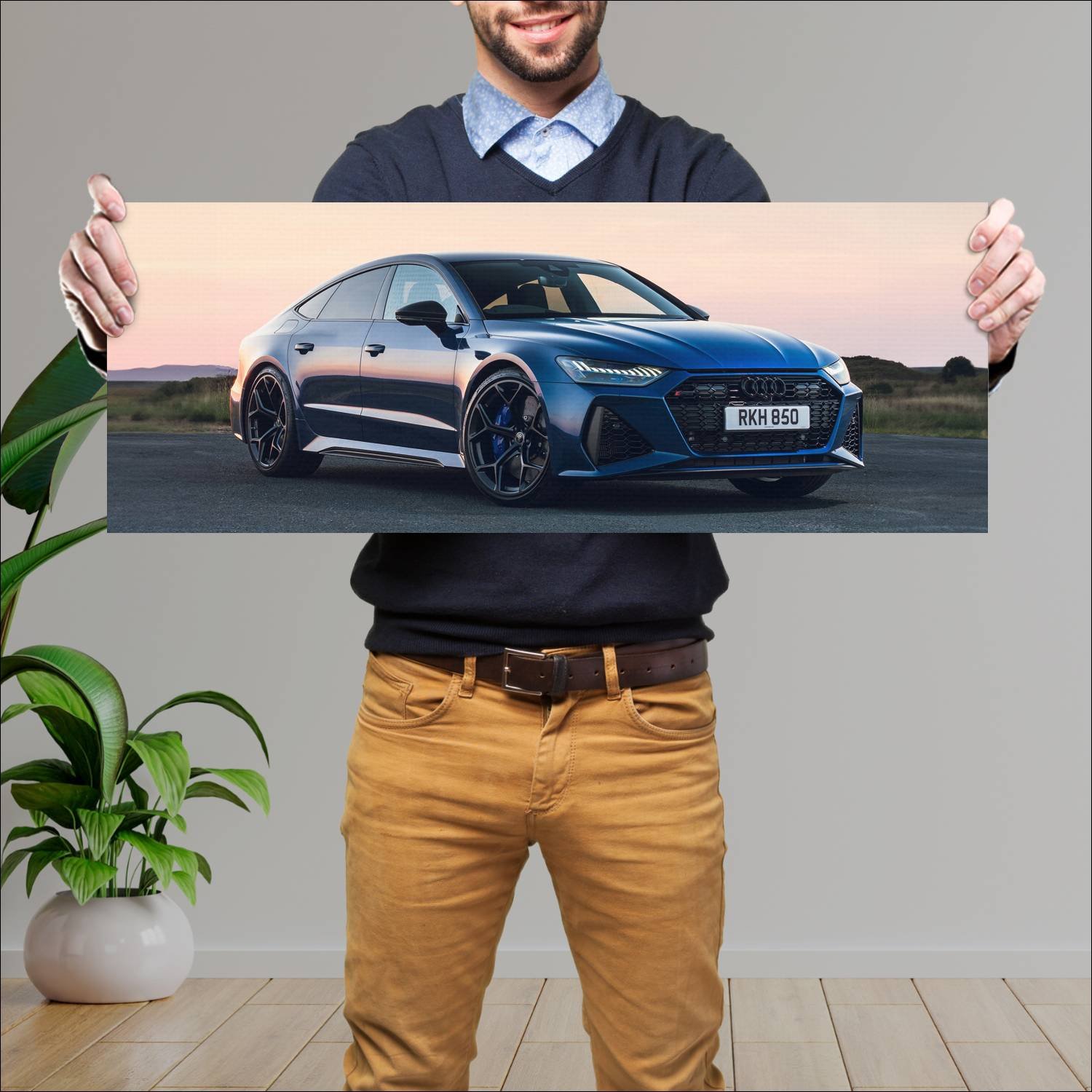 Cuadro grande 30x80cm 2023 audi rs 7 sportback per 947 Audi