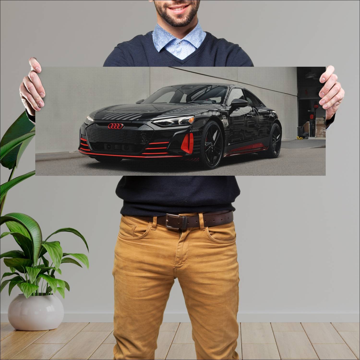 Cuadro grande 30x80cm 2023 audi rs e tron gt proje 950 Audi