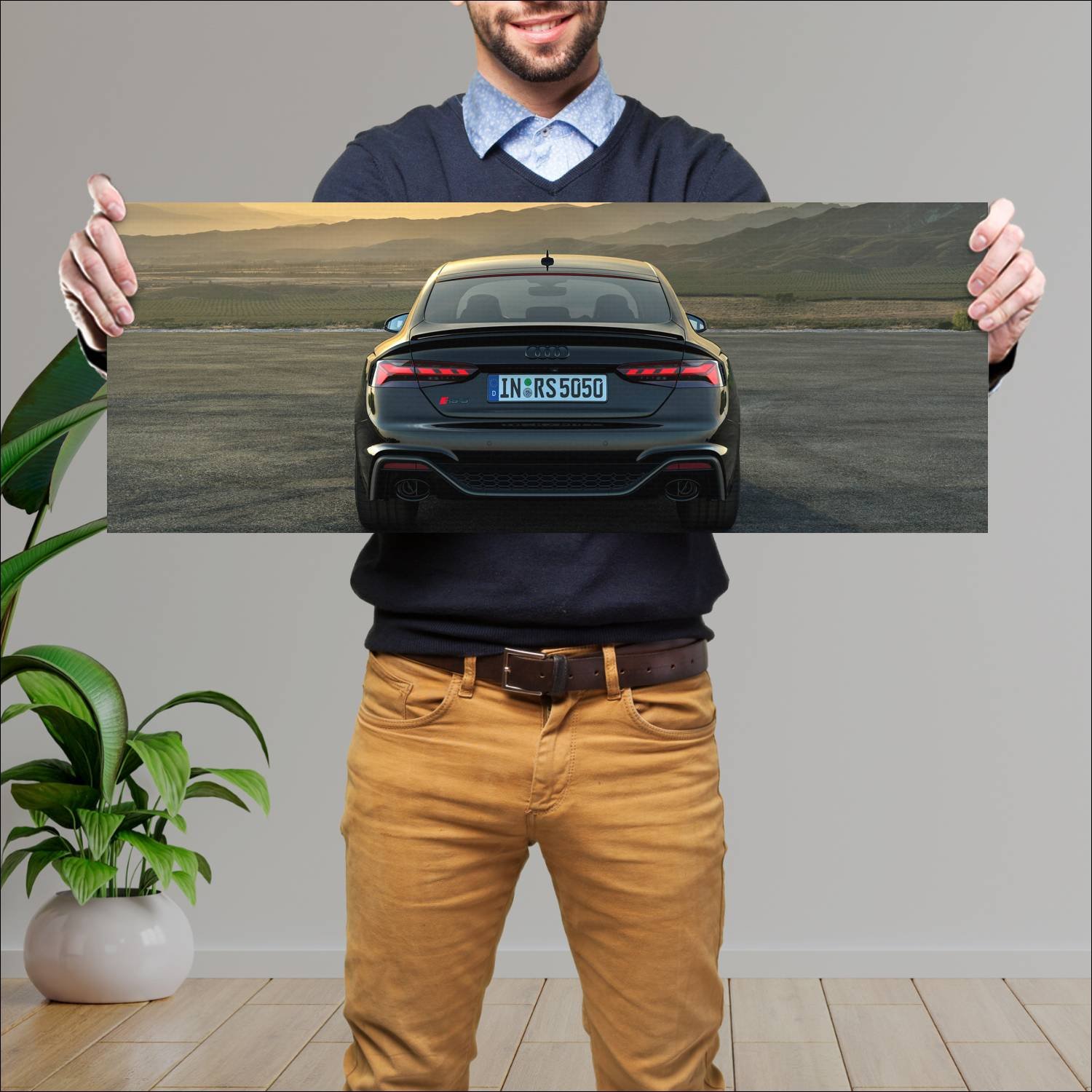 Cuadro grande 30x80cm 2023 Audi RS5 Competition Pl4 Audi