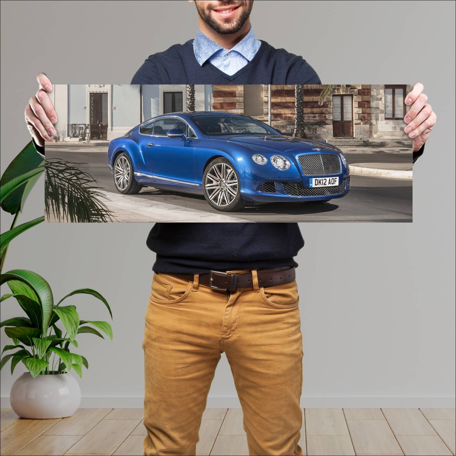 Cuadro grande 30x80cm 2012 bentley continental gt 160 Bentley