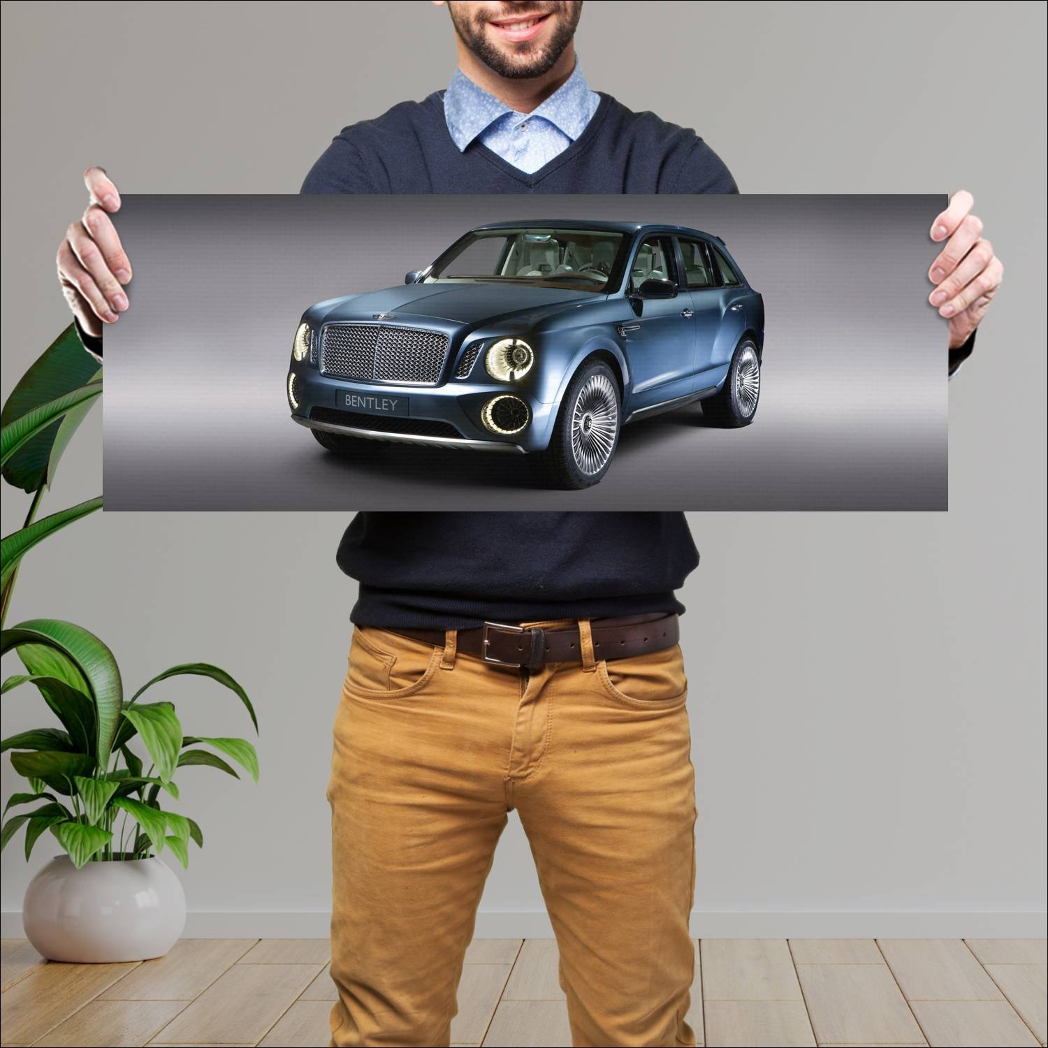 Cuadro grande 30x80cm 2012 bentley exp 9 f concept 169 Bentley