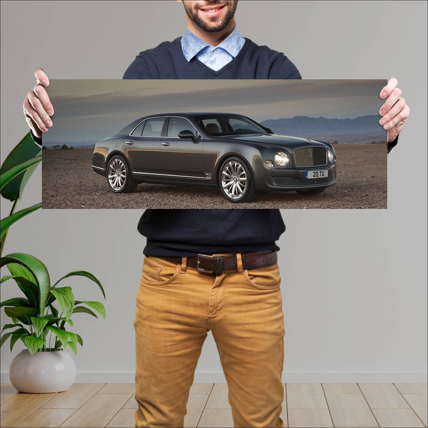 Cuadro grande 30x80cm 2012 bentley mulsanne mullin 171 Bentley