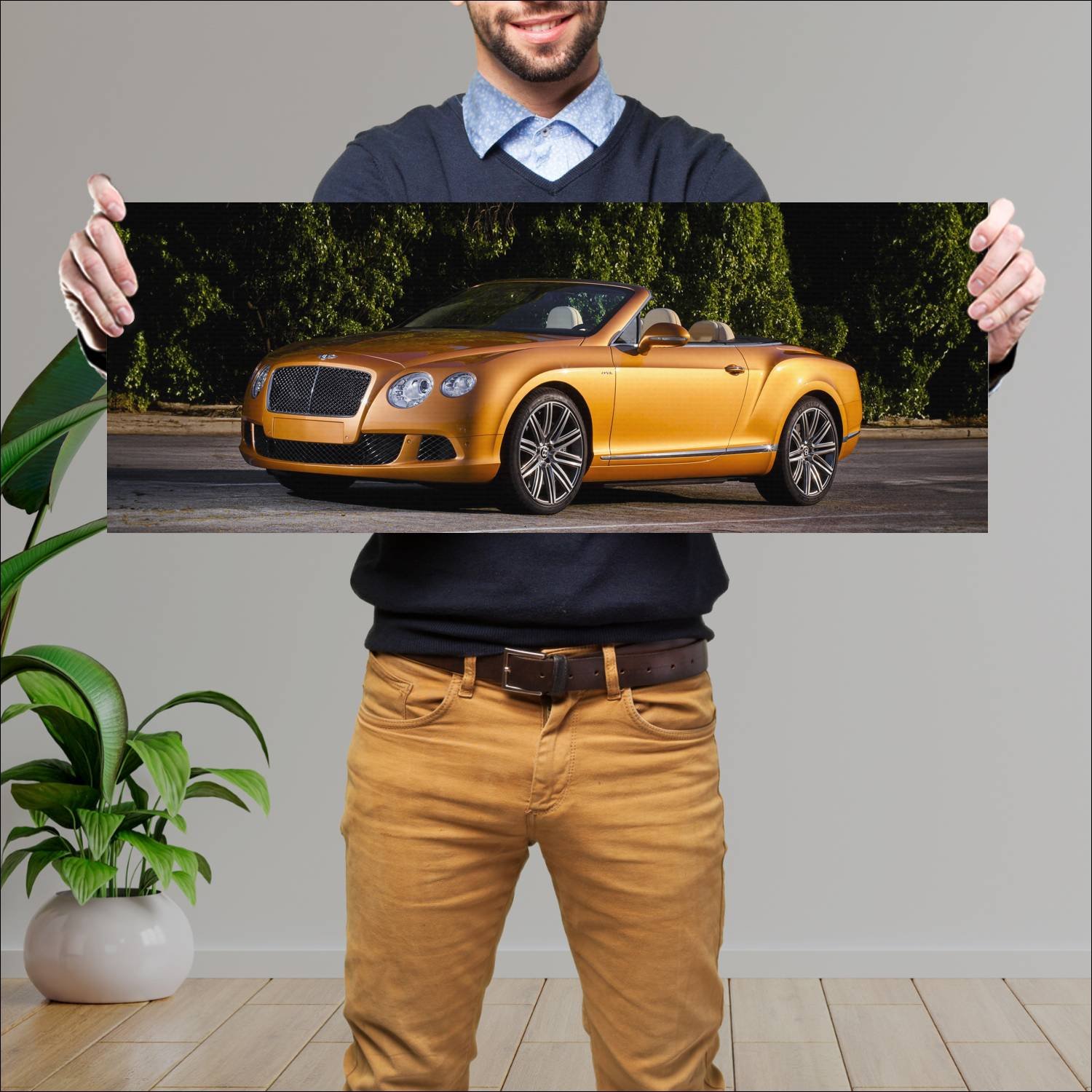 Cuadro grande 30x80cm 2013 bentley continental gt 174 Bentley