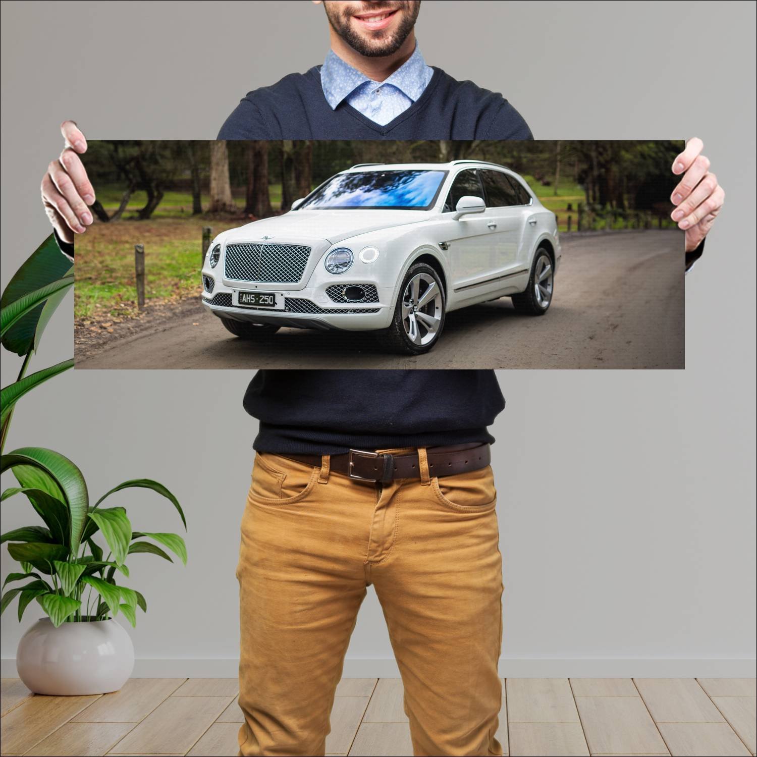 Cuadro grande 30x80cm 2016 bentley bentayga au 513 260 Bentley