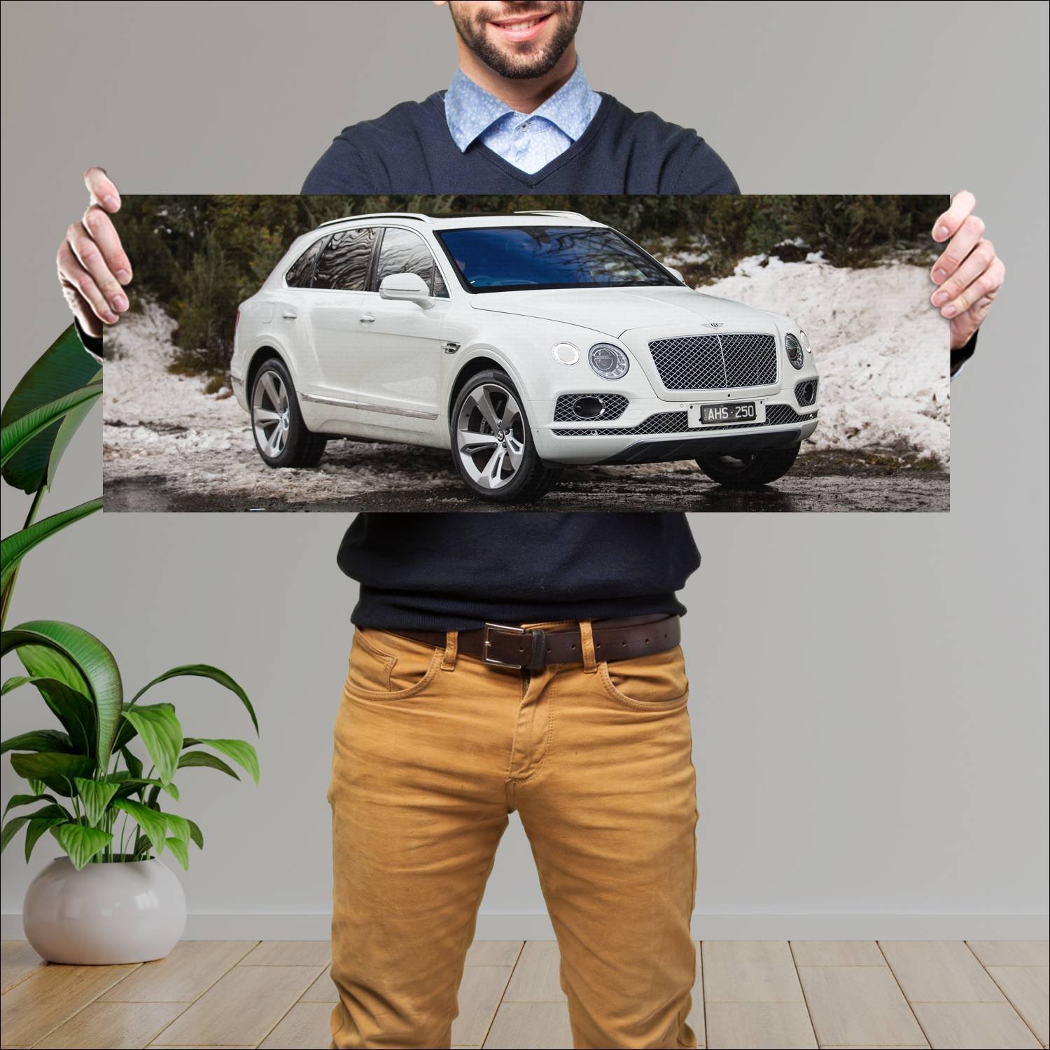 Cuadro grande 30x80cm 2016 bentley bentayga au 513 261 Bentley