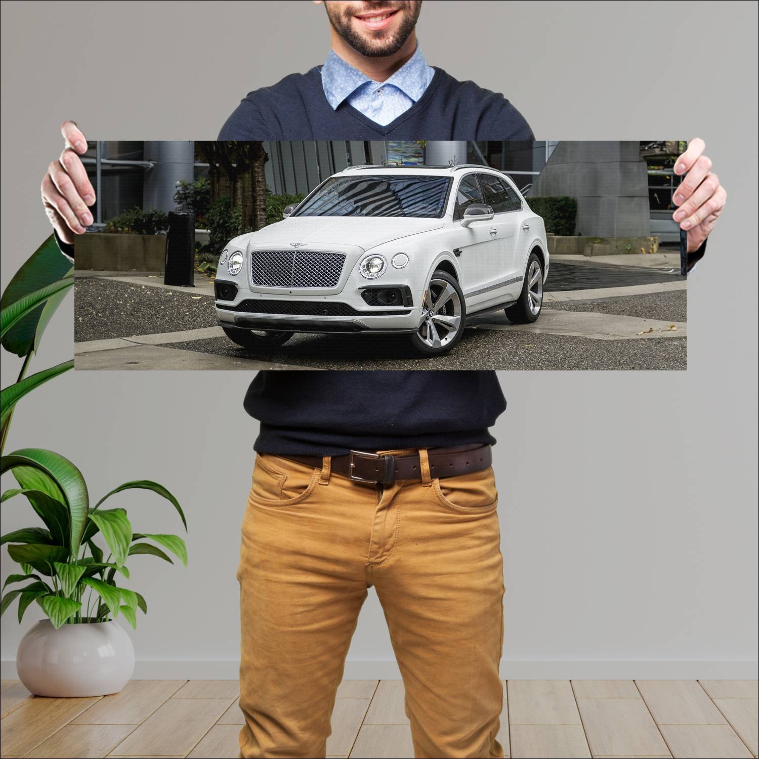 Cuadro grande 30x80cm 2017 bentley bentayga us 664 292 Bentley