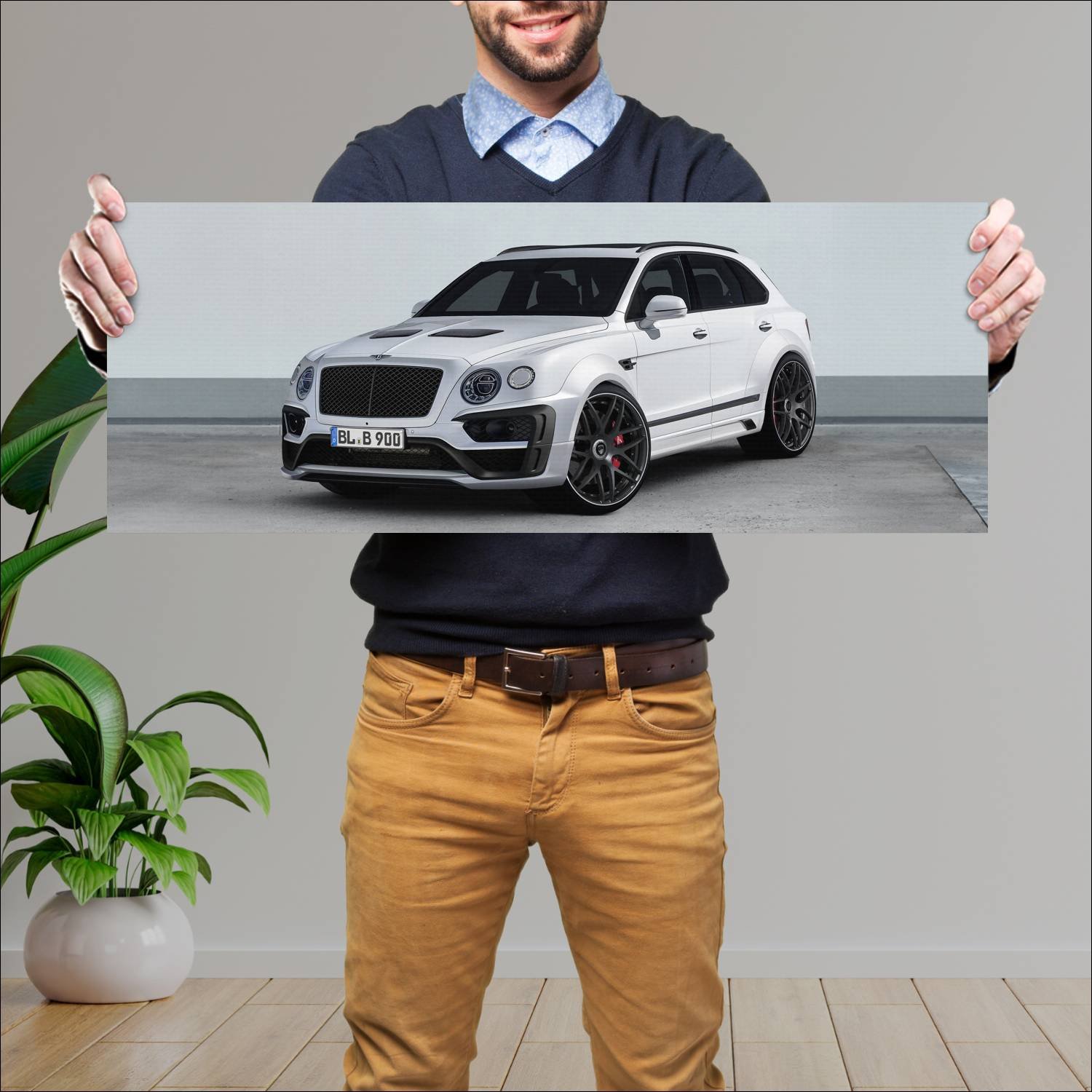Cuadro grande 30x80cm 2017 lumma clr b900 auto 308 Bentley