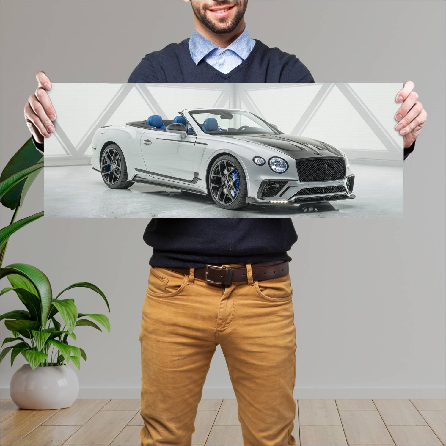 Cuadro grande 30x80cm 2019 bentley continental gt 343 Bentley