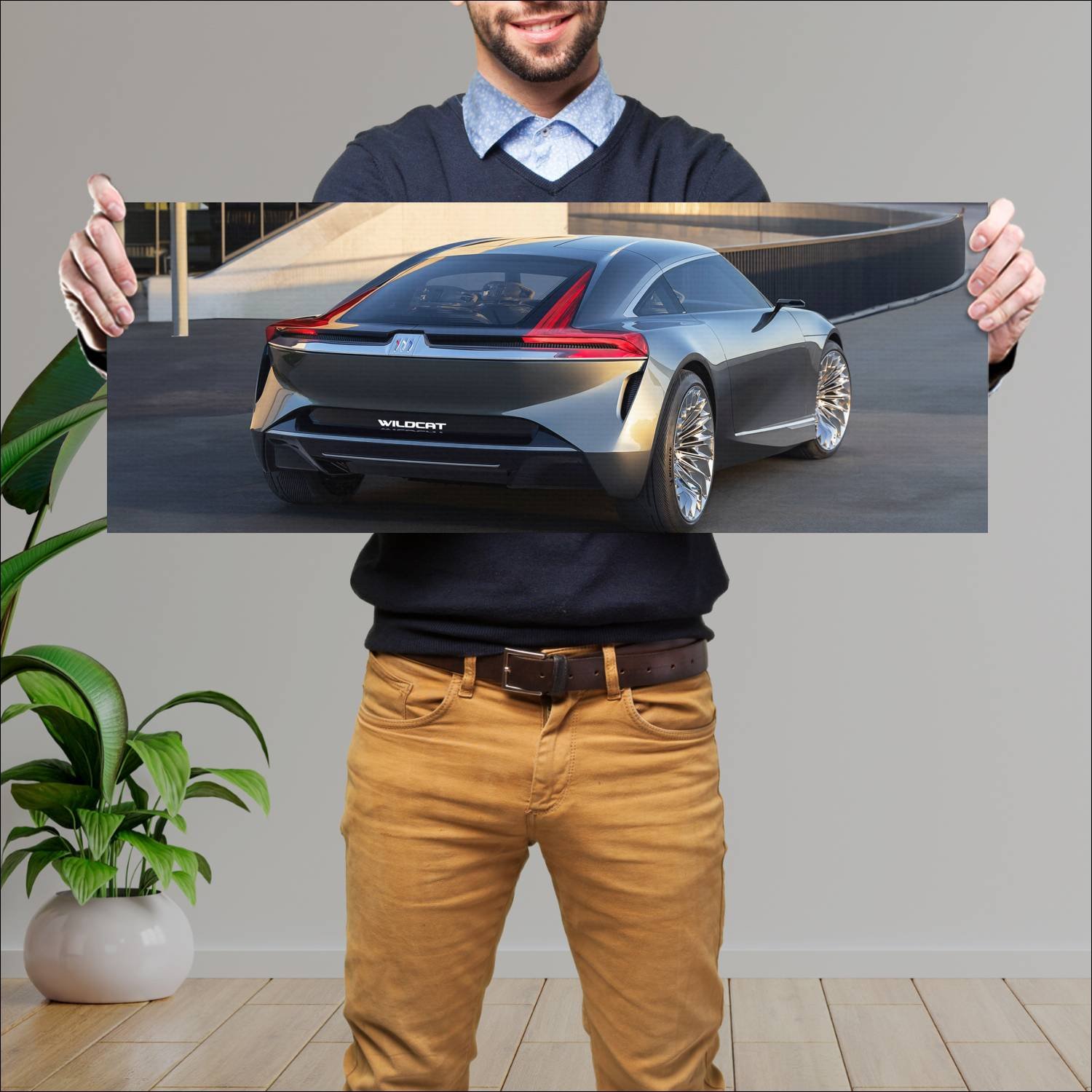 Cuadro grande 30x80cm 2022 buick wildcat ev concep 85 Buik