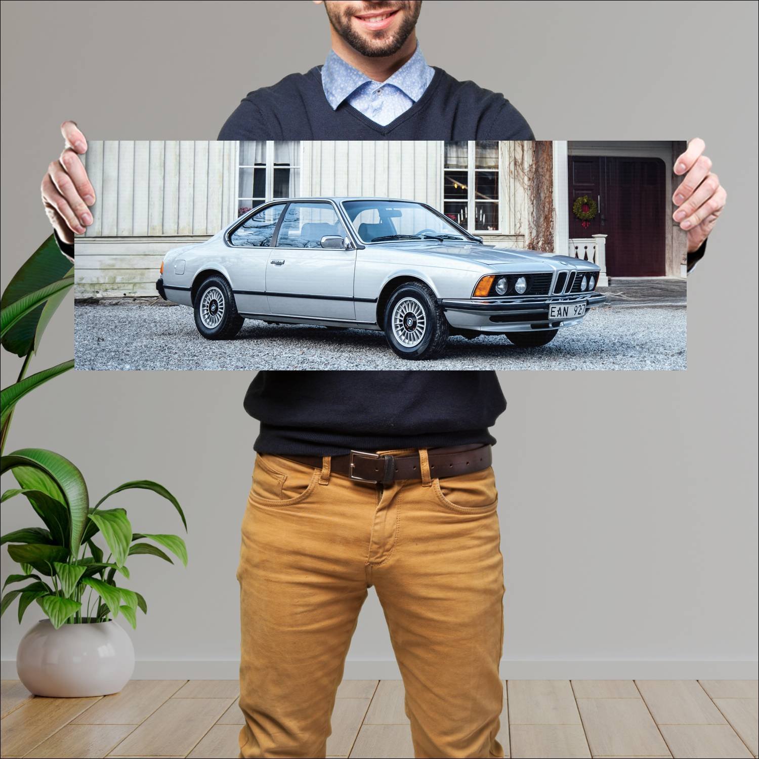 Cuadro grande 30x80cm 1976 bmw 6 series coupe 8303 41 Bmw