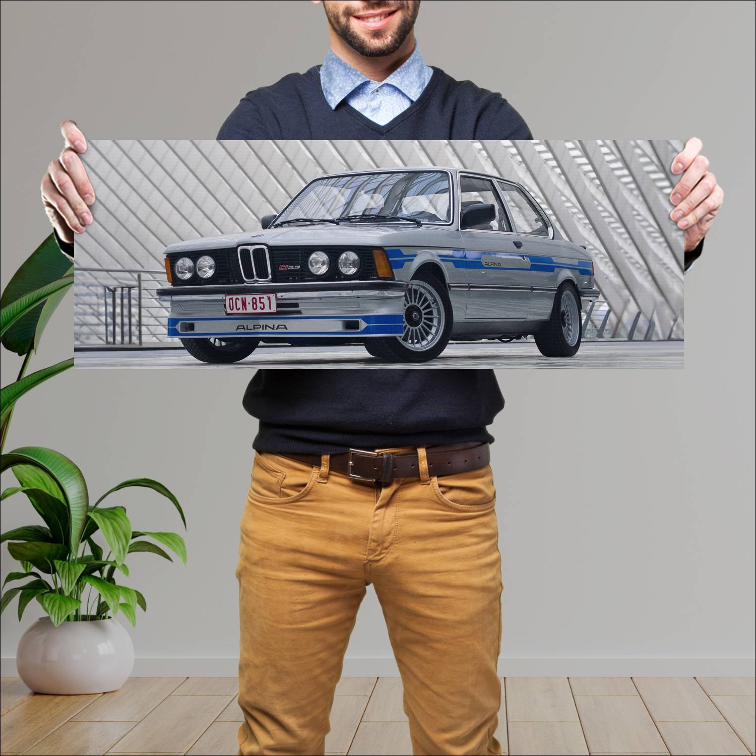 Cuadro grande 30x80cm 1980 alpina c1 based on 3 se 60 Bmw