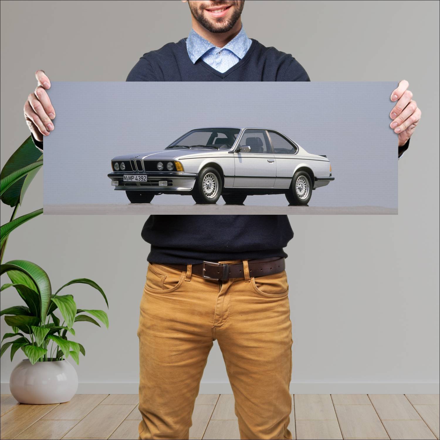 Cuadro grande 30x80cm 1982 bmw 6 series coupe 8304 69 Bmw